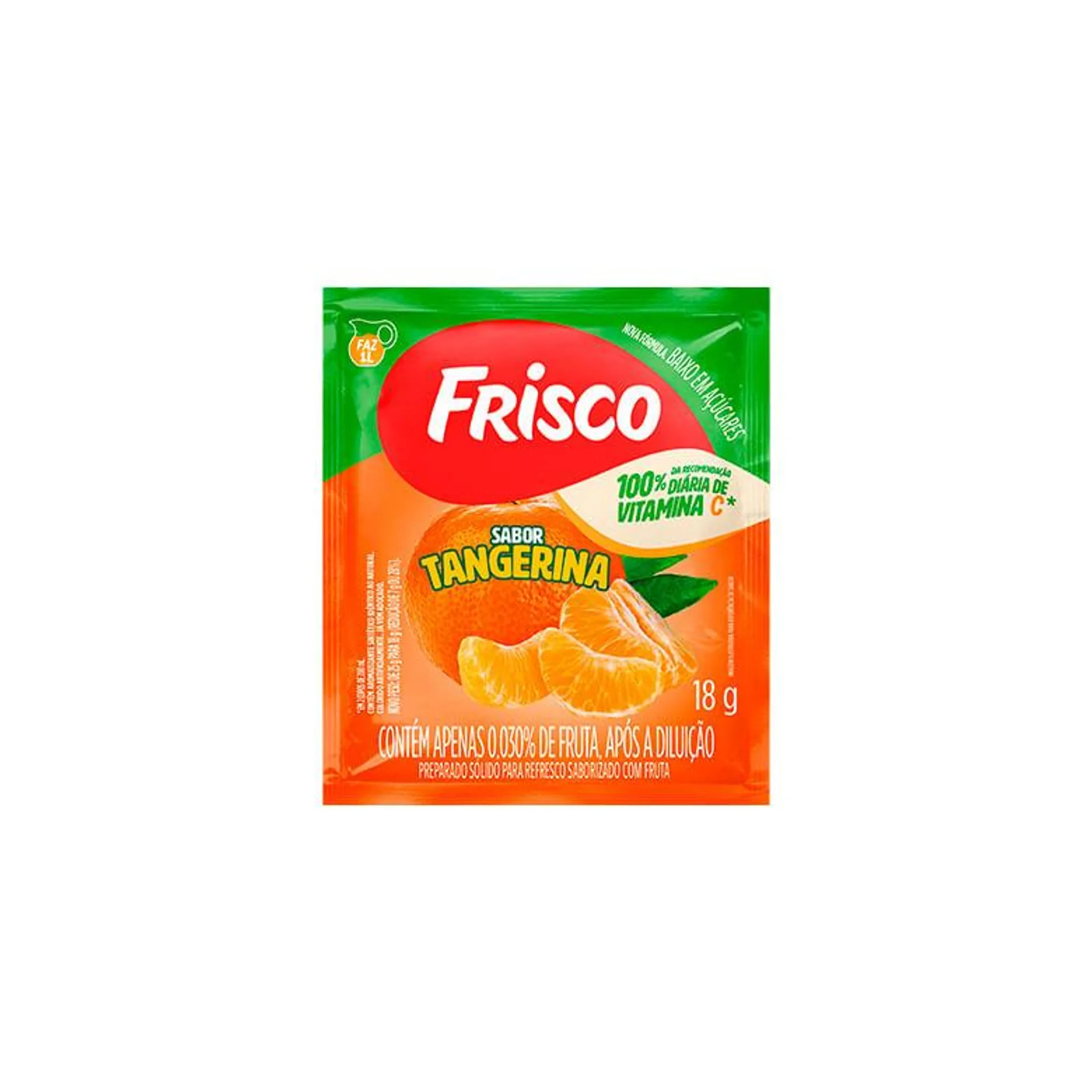 Refresco em Pó Frisco Tangerina 18g