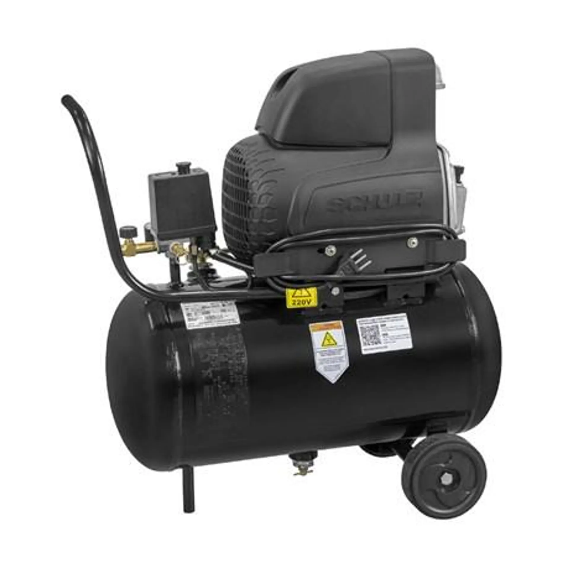 Compressor de Ar 8.6 Pés 120Lbs Monofásico 50 Litros 220V Pratiko CSI-8,6/50L SCHULZ