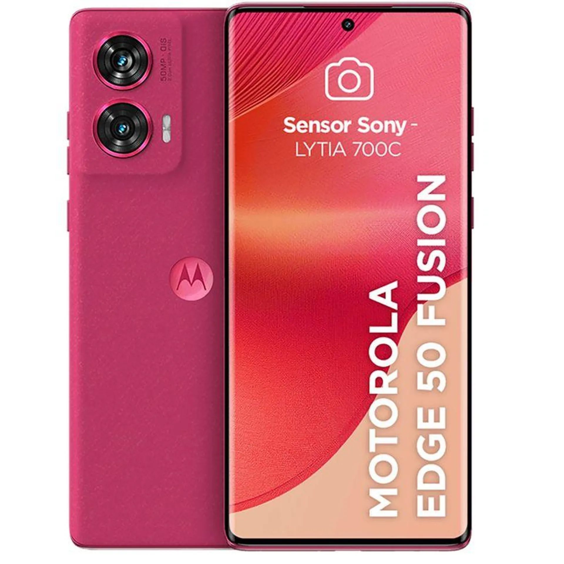 Smartphone Motorola Edge 50 Fusion 5G Rosa 256GB Tela 6.7" Câmera 50MP 16GB RAM Boost