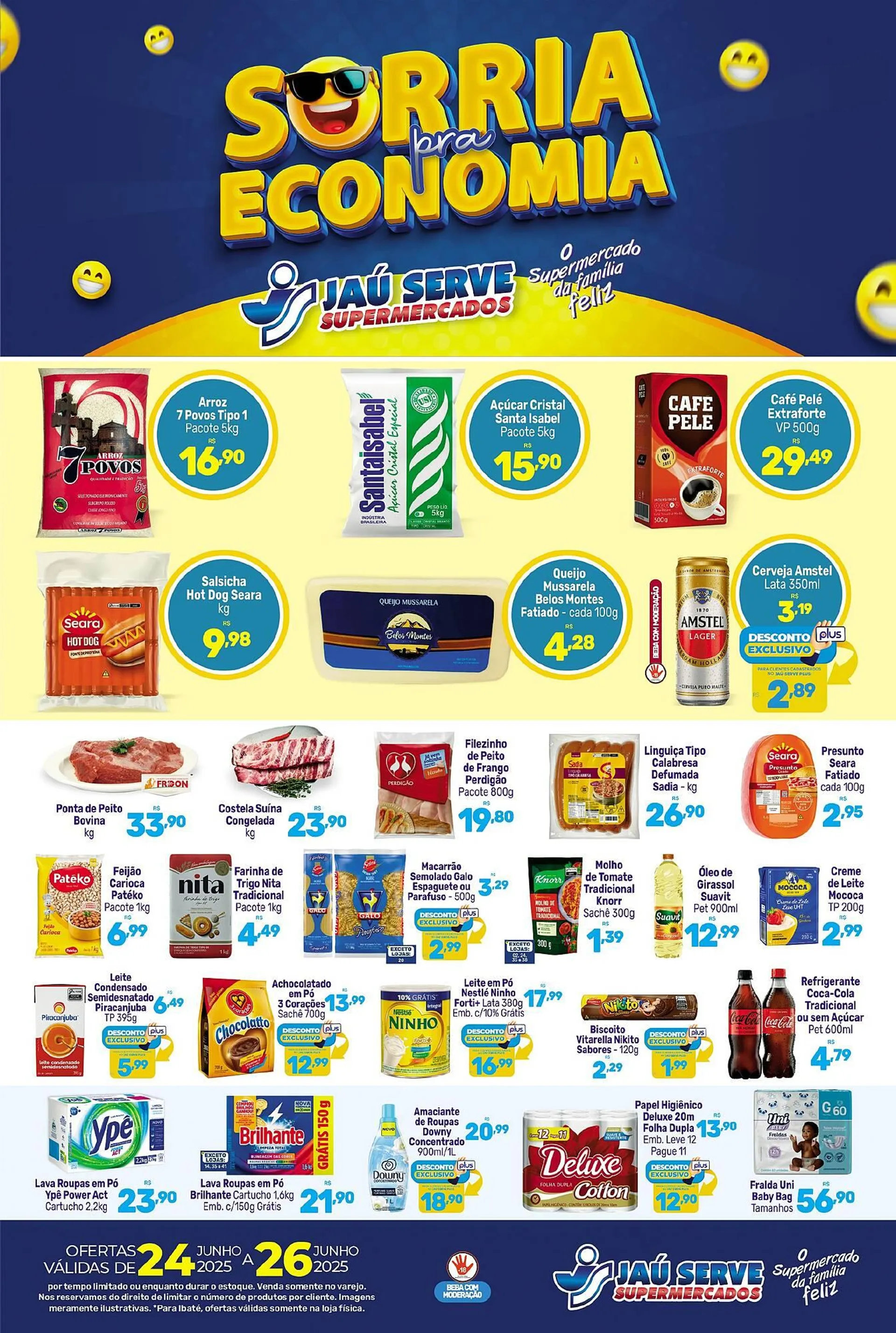 Encarte de Catálogo Supermercados Jau Serve 24 de junho até 26 de junho 2025 - Pagina 1