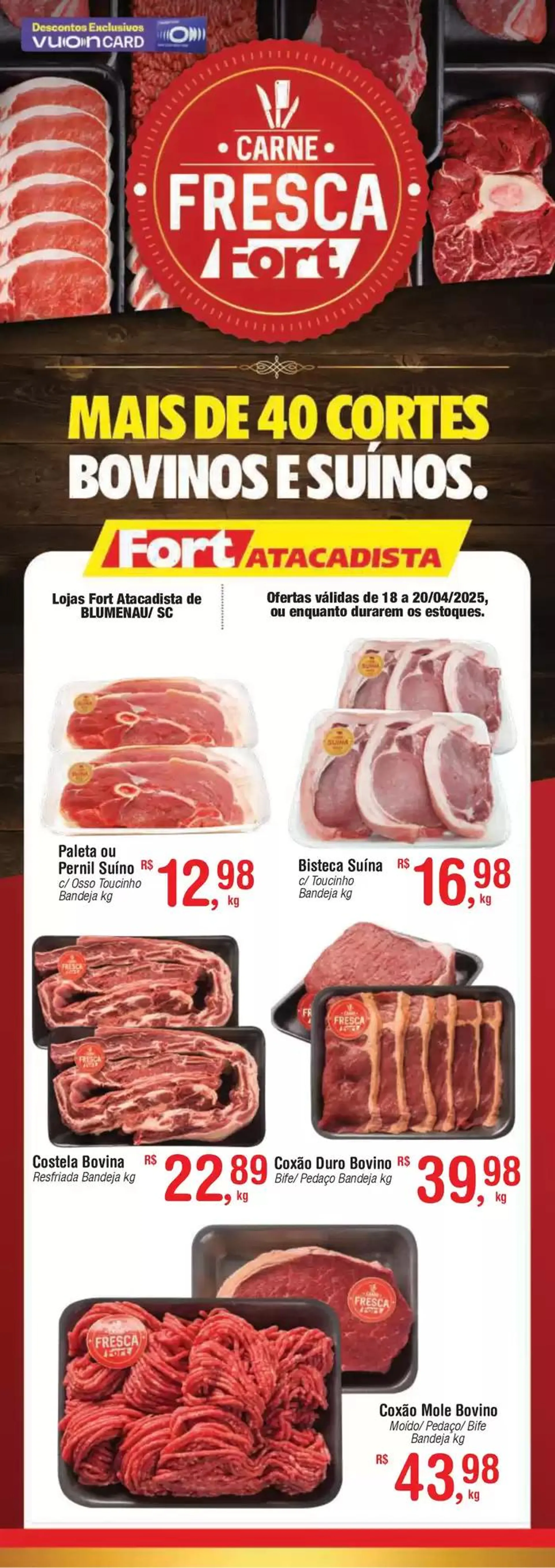 Encarte de Filipeta Carne Fresca 18 a 20 04 25 Blumenau 18 de abril até 20 de abril 2025 - Pagina 1