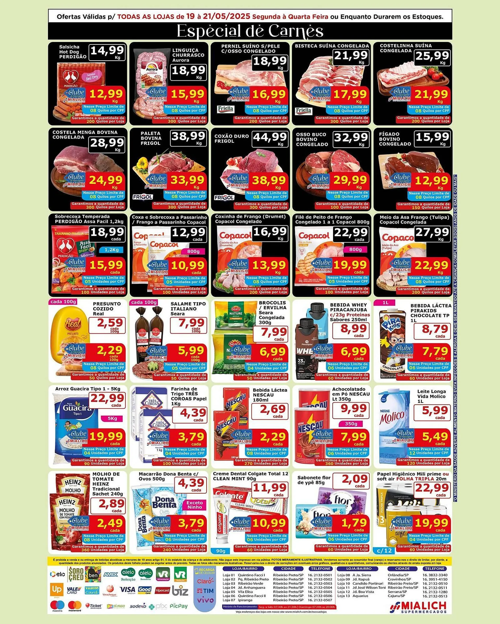 Encarte de Catálogo Mialich Supermercados 19 de maio até 21 de maio 2025 - Pagina 2