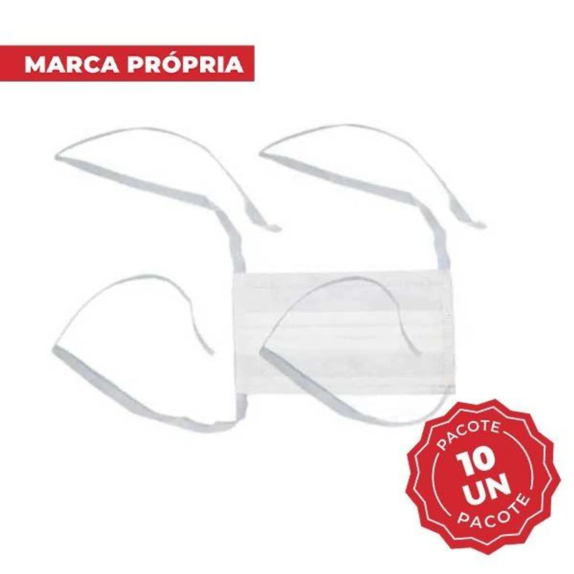 Máscara Descartável de TNT PT 10 UN Gimba