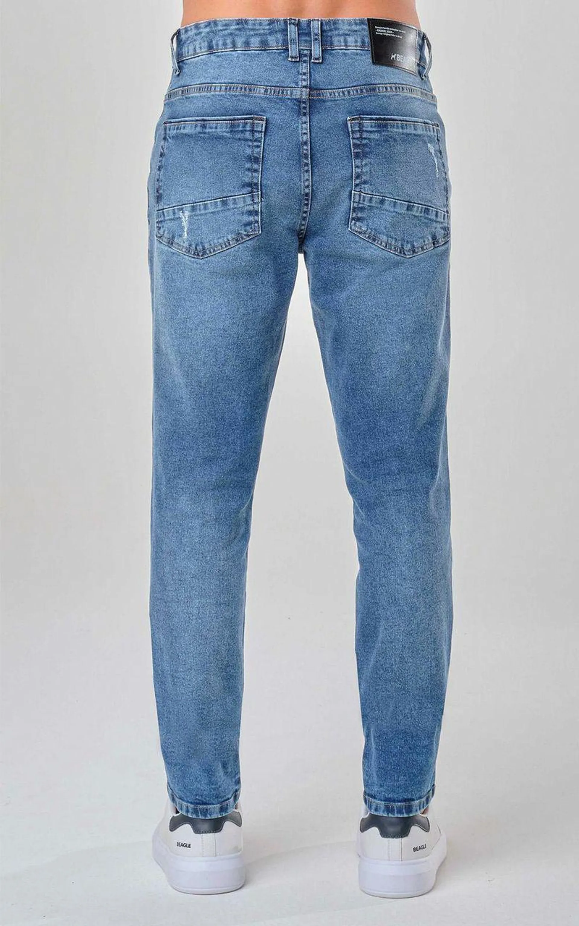 Calça Masculina Skinny Crop - INDIGO