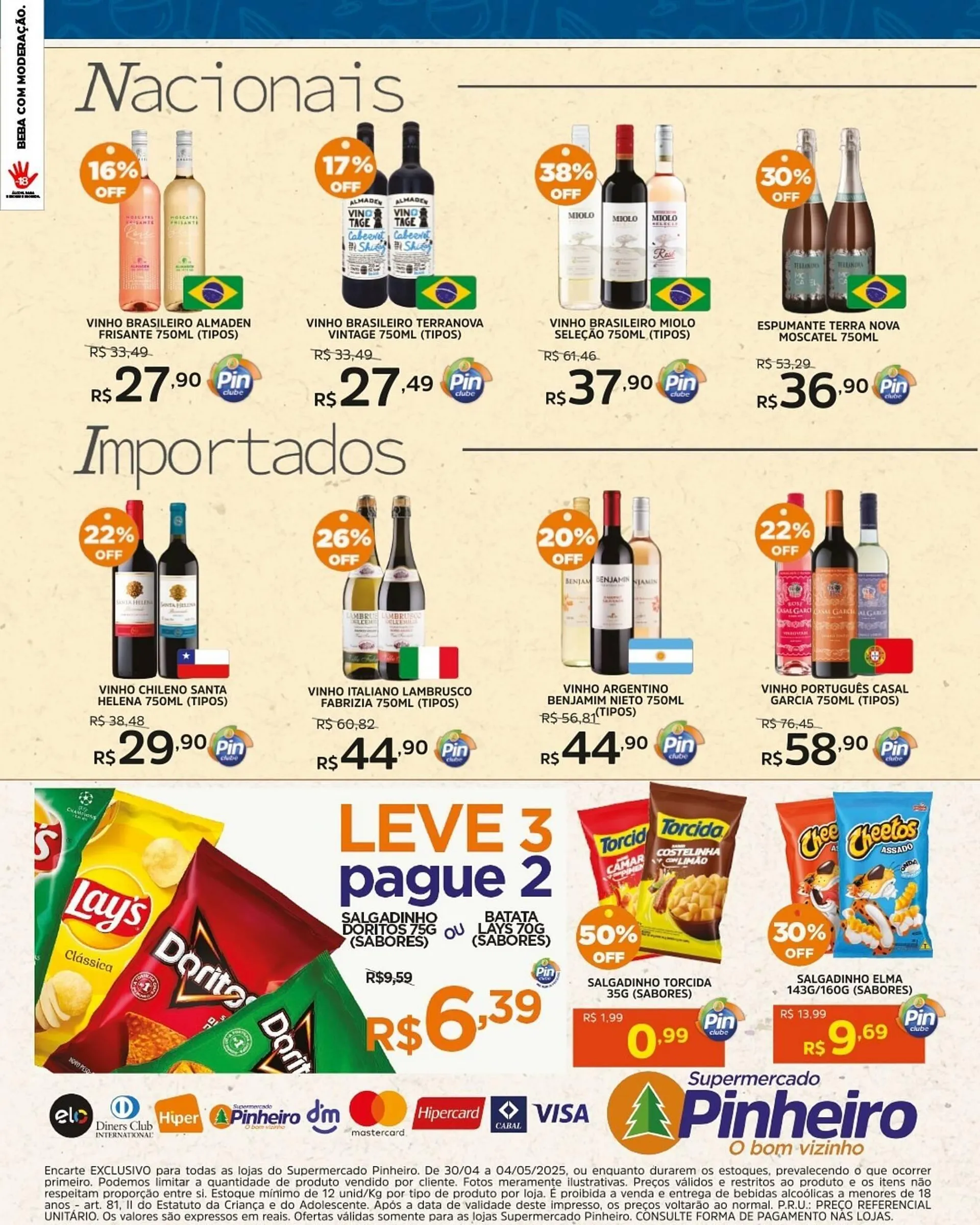 Encarte de Catálogo Pinheiro Supermercado 30 de abril até 4 de maio 2025 - Pagina 3