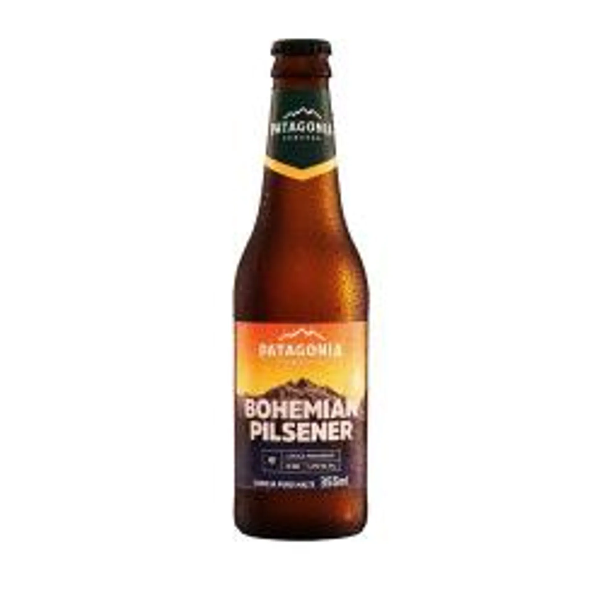 Cerveja Bohemian Pilsener Puro Malte Patagonia Garrafa 355ml