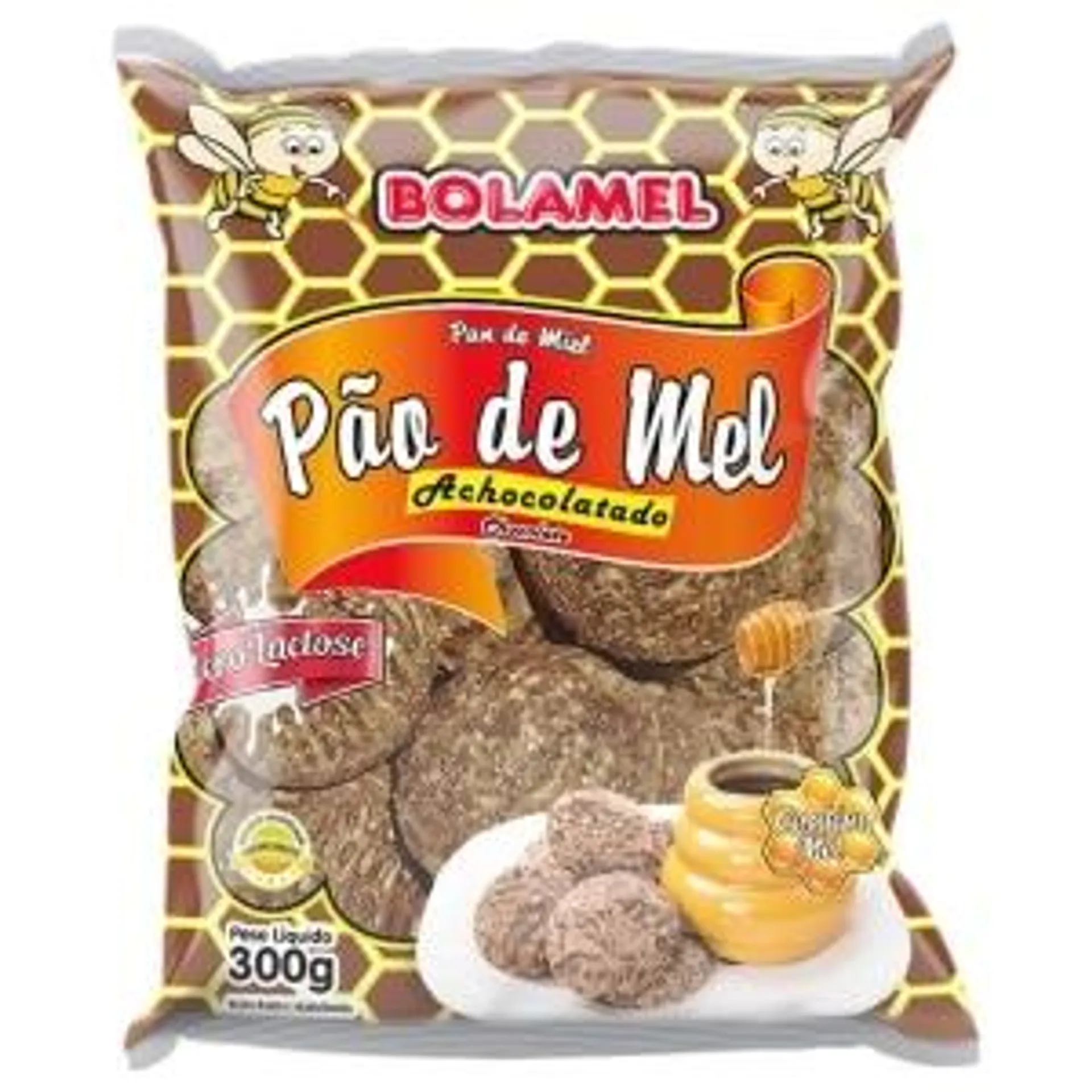 Pão De Mel Bolamel Achocolatado Zero Lactose 300g