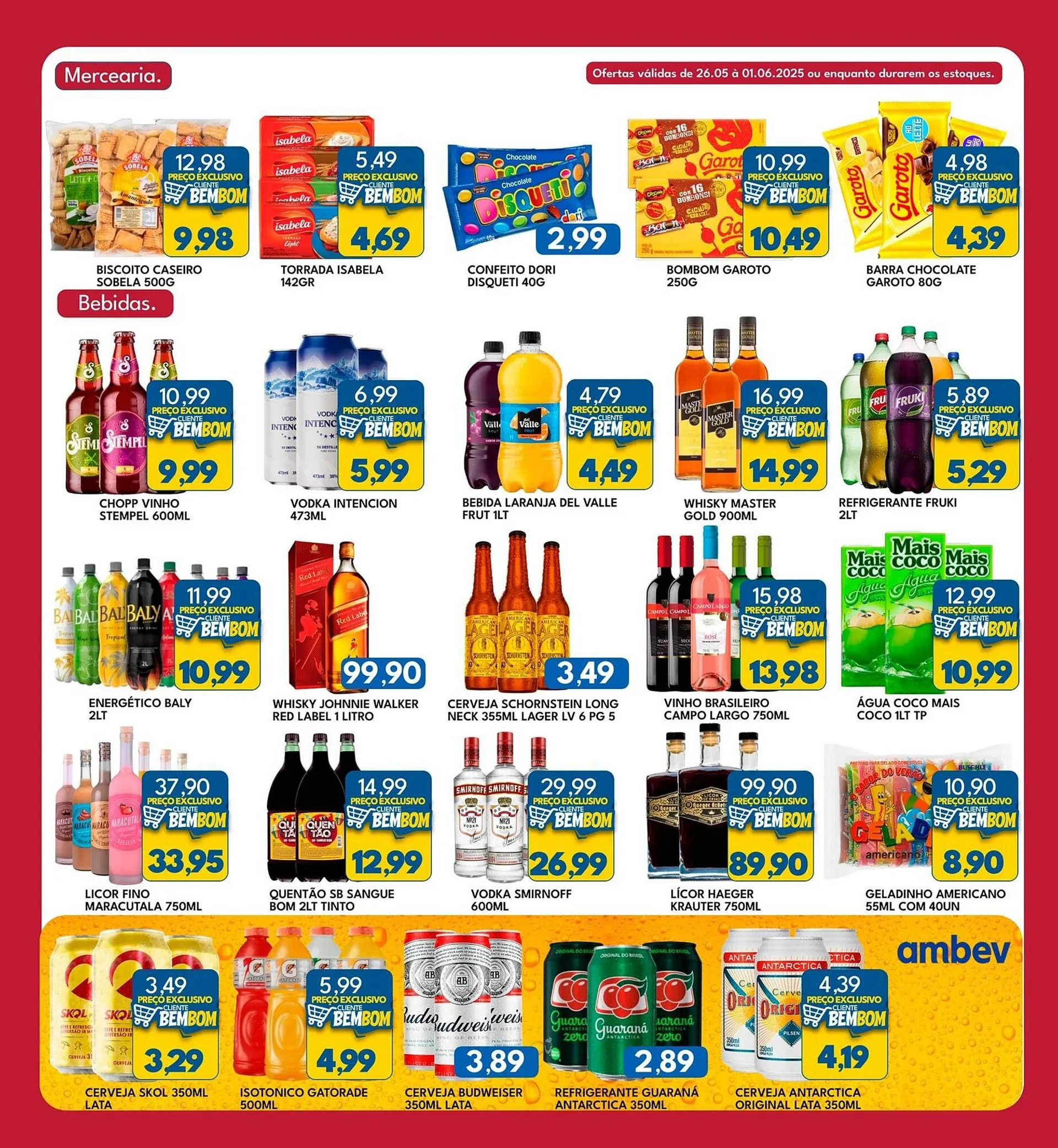 Encarte de Catálogo Rancho Bom Supermercados 26 de maio até 1 de junho 2025 - Pagina 3
