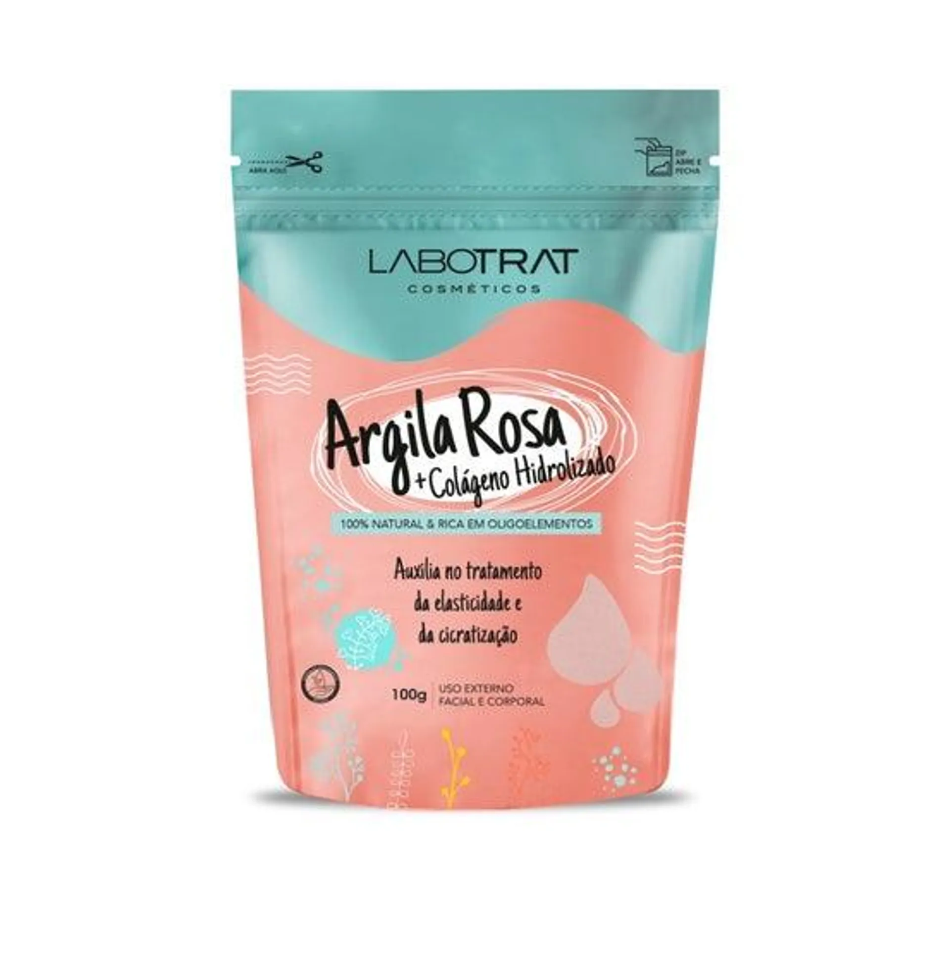 Argila Labotrat Rosa C/ Colágeno Hidrolizado 100gr