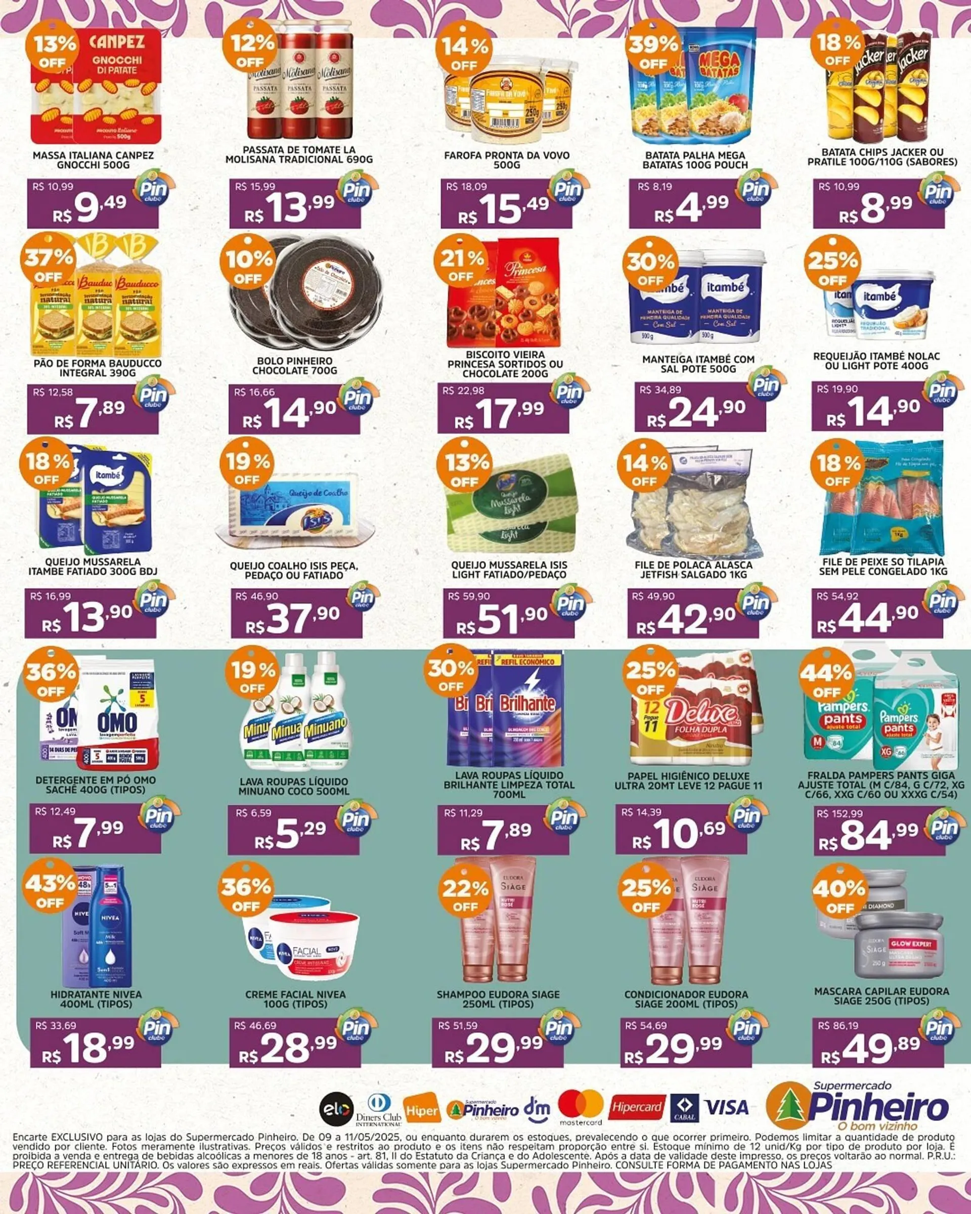 Encarte de Catálogo Pinheiro Supermercado 9 de maio até 11 de maio 2025 - Pagina 5