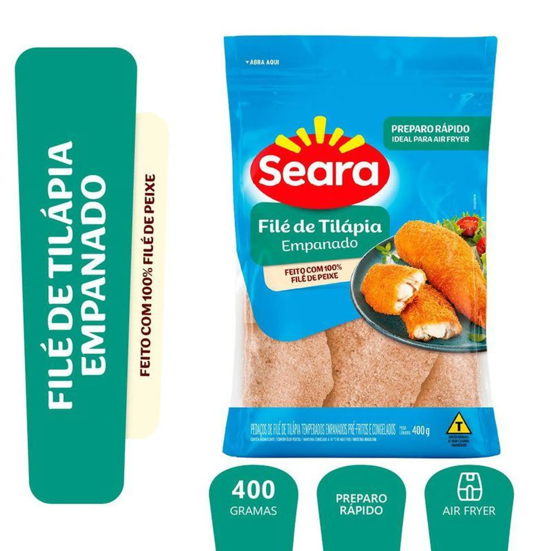 Filé Tilápia Empanada Seara 400g