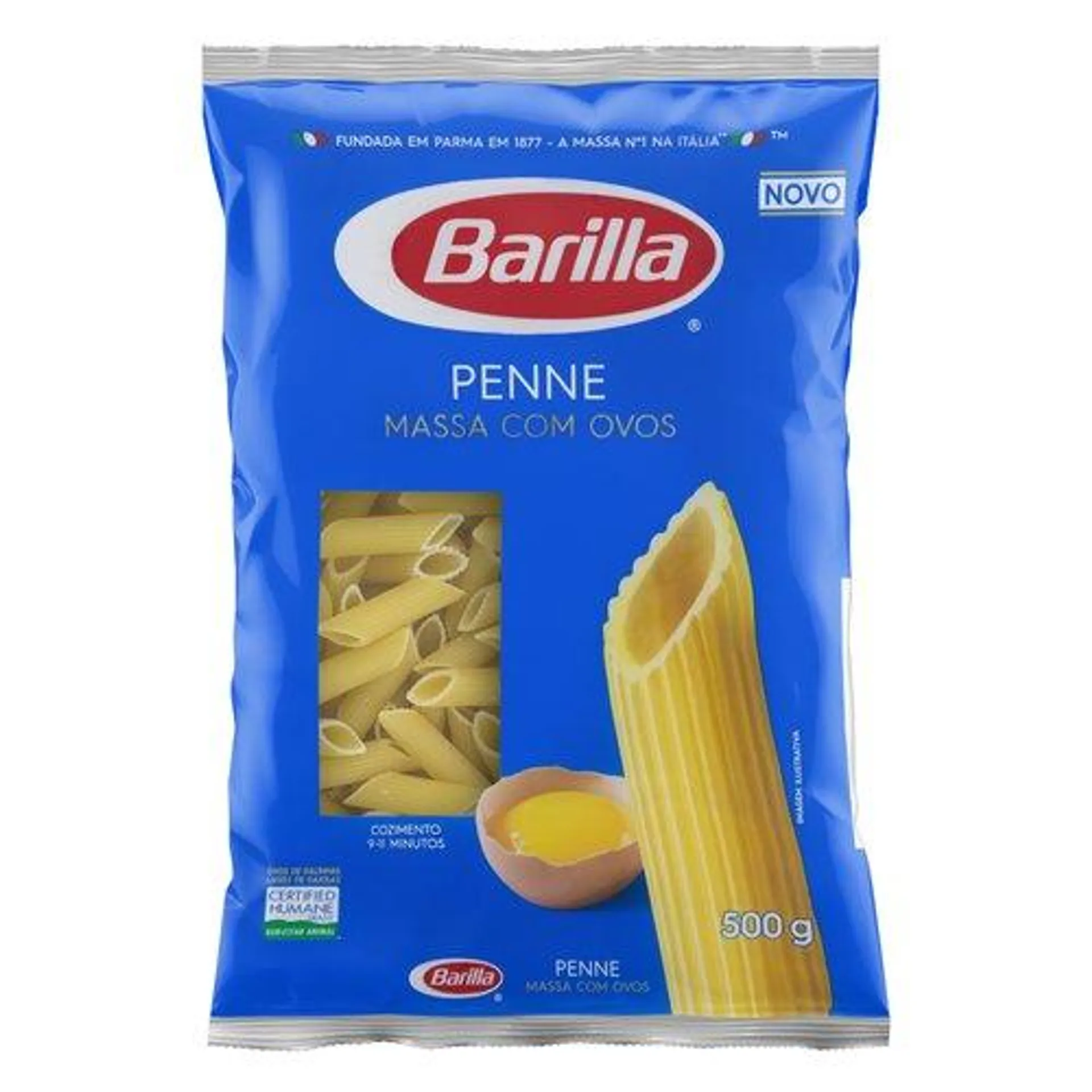 Macarrão com Ovos Penne Barilla Pacote 500g