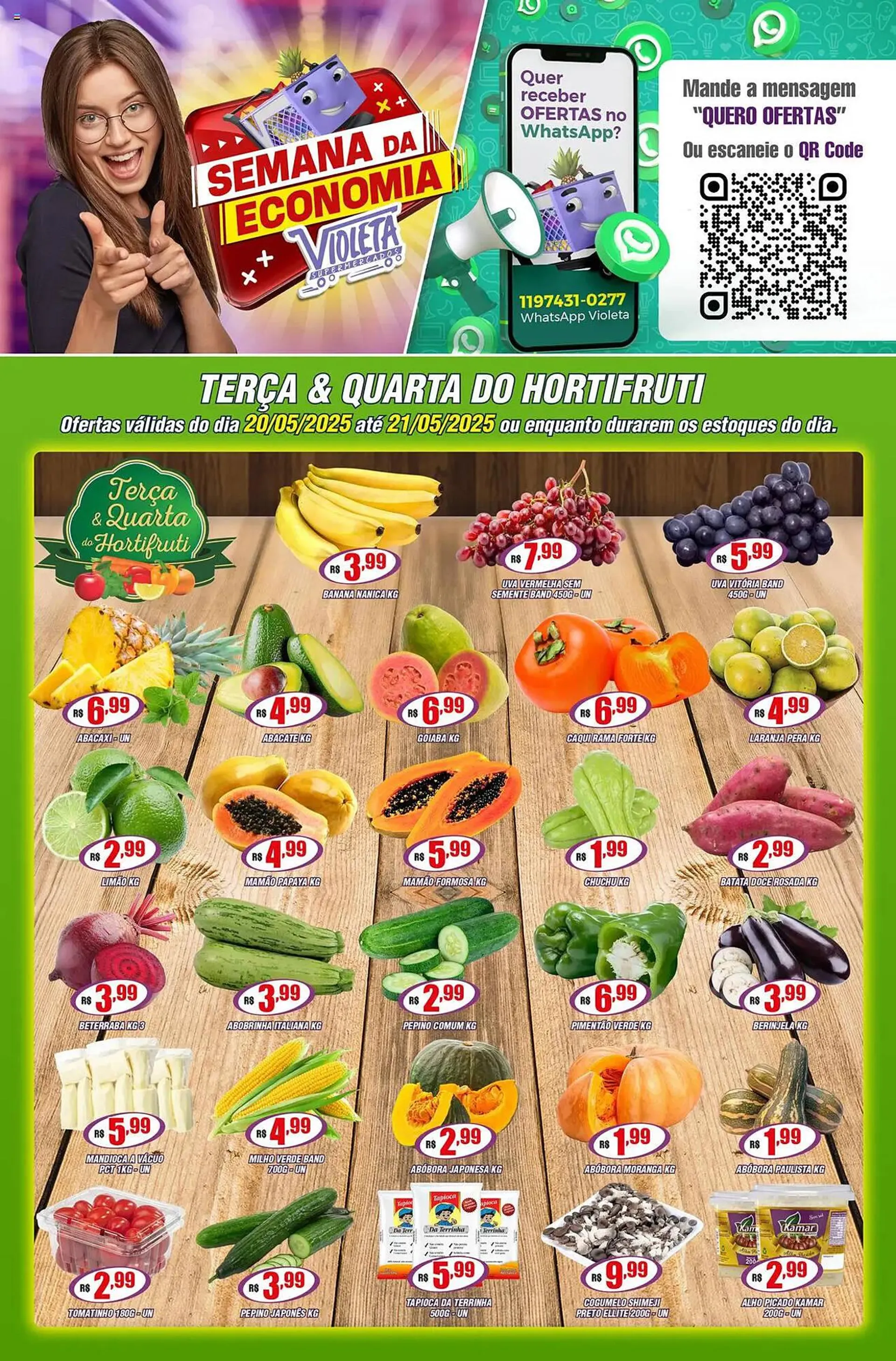 Encarte de Catálogo Violeta Supermercados 20 de maio até 24 de maio 2025 - Pagina 1
