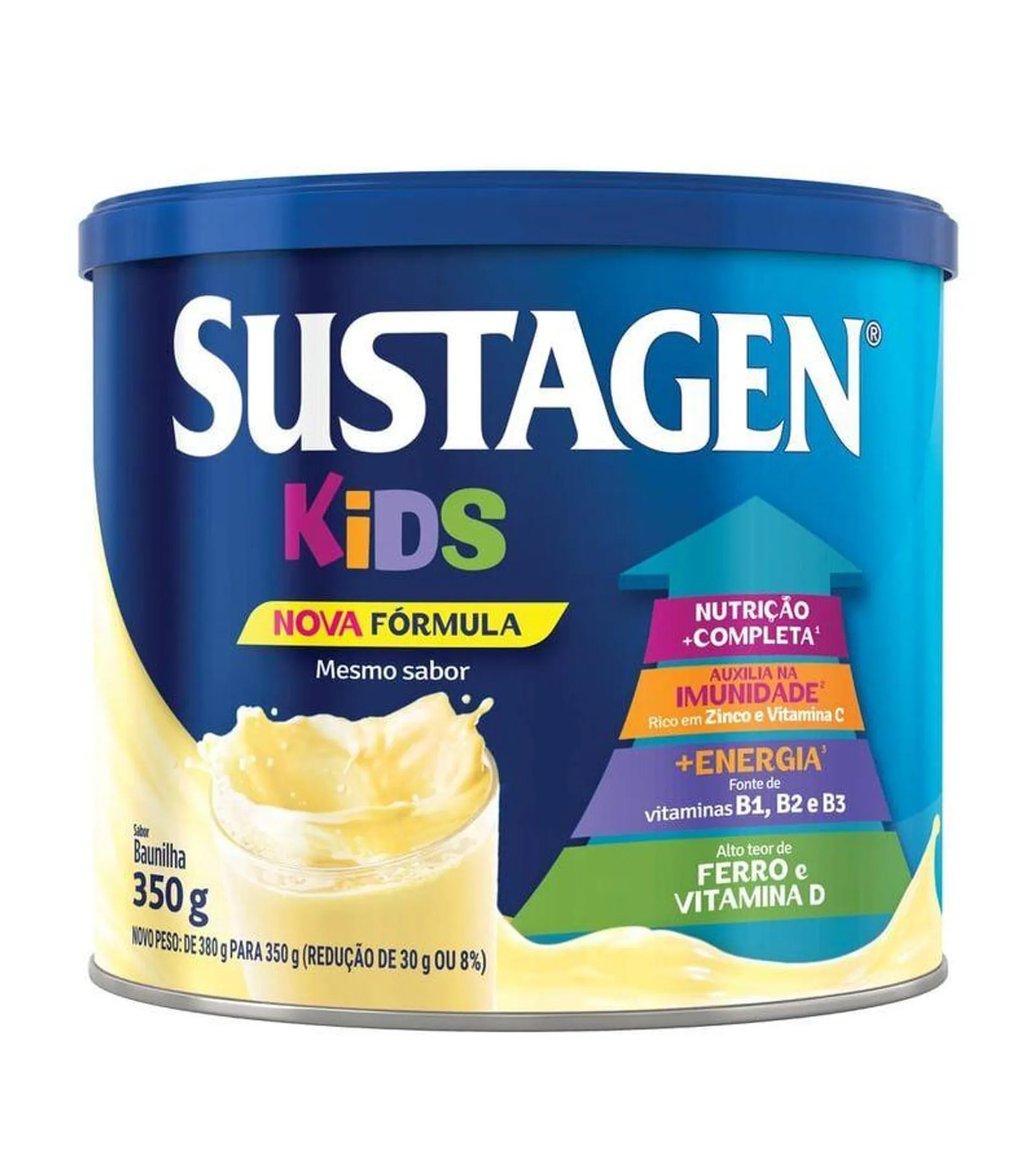 Complemento Alimentar Sustagen Kids Sabor Baunilha - Lata 350g