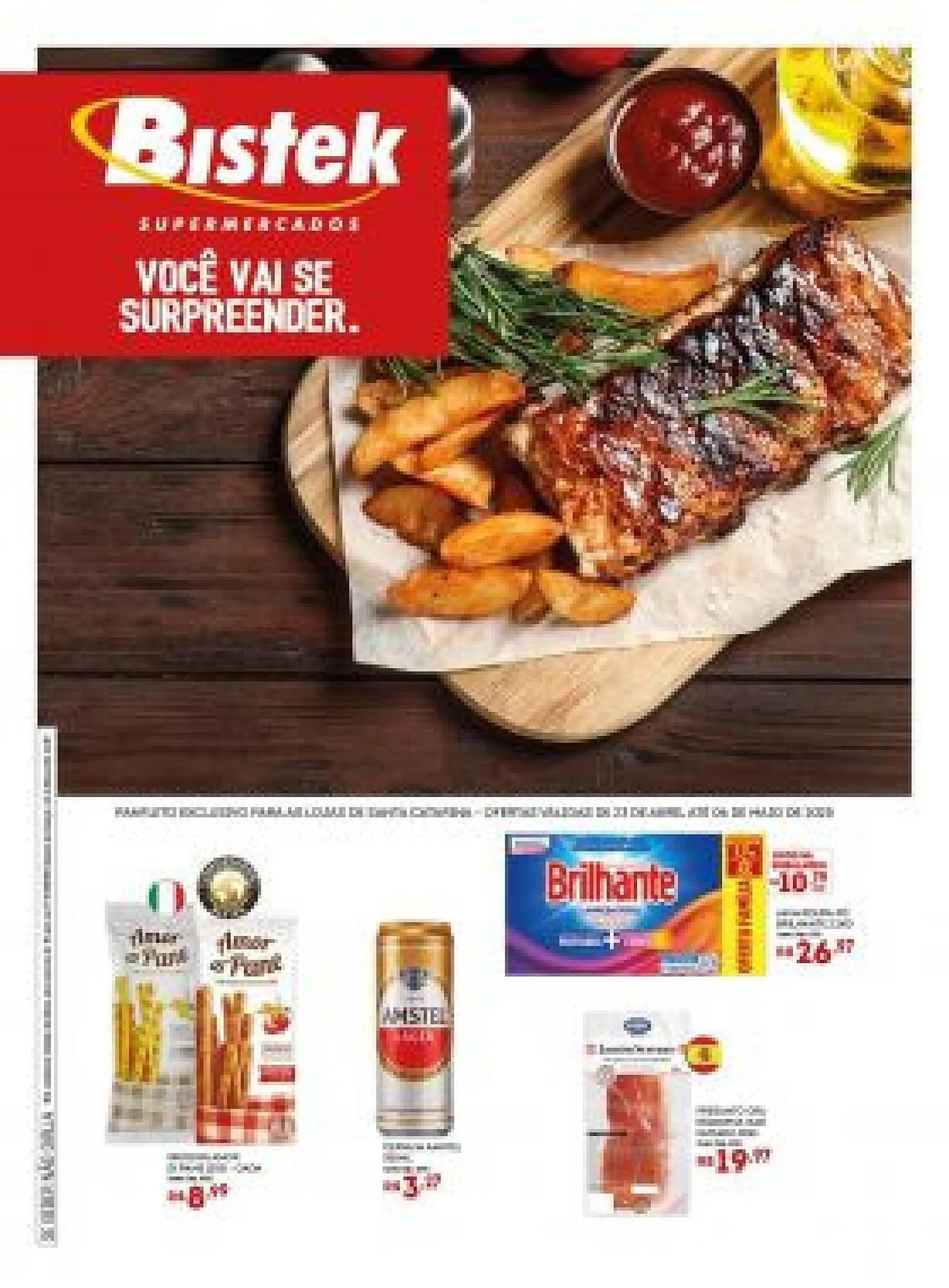 Encarte de Catálogo Bistek Supermercados 23 de abril até 6 de maio 2025 - Pagina 1