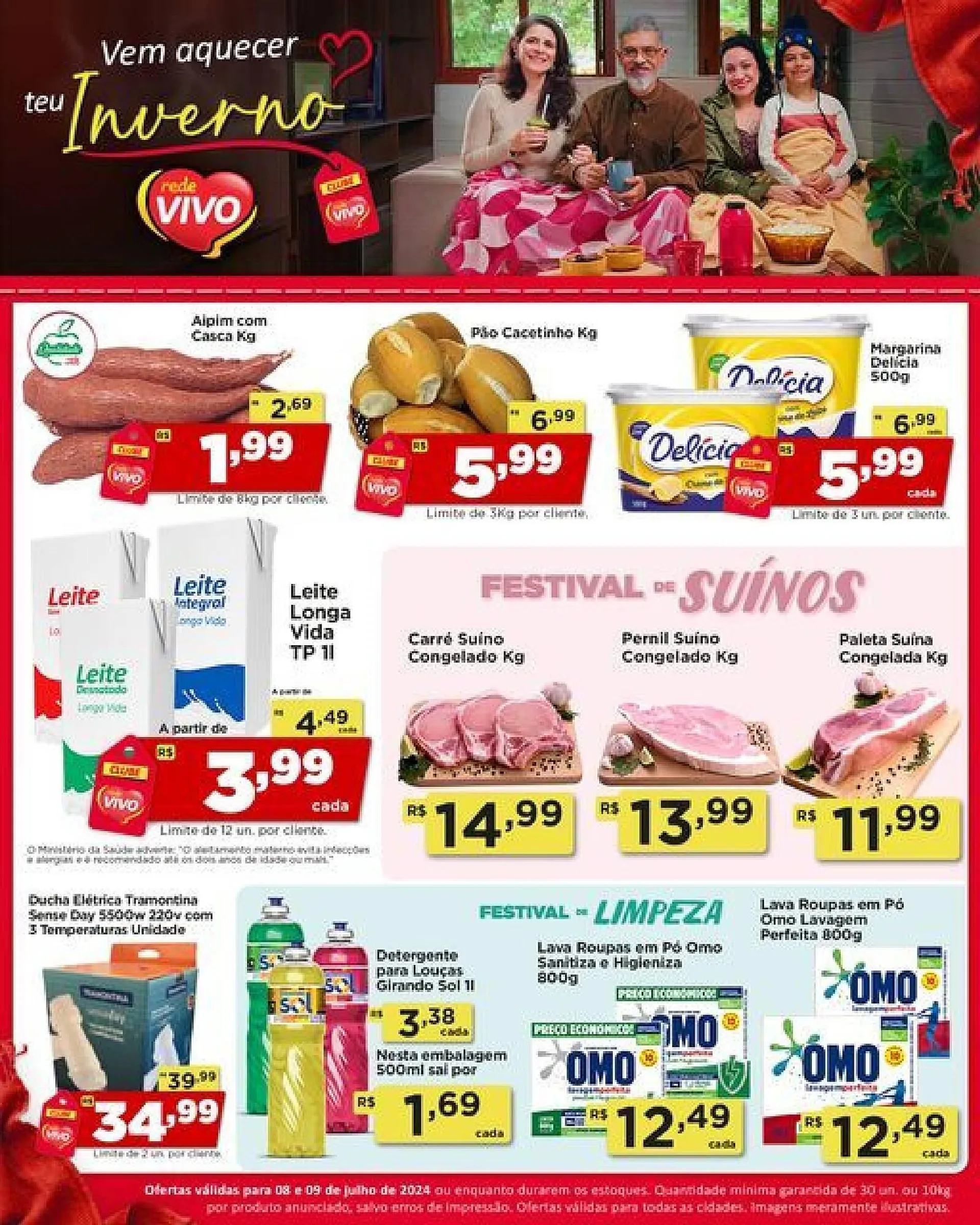 Encarte de Catálogo Rede Vivo 8 de julho até 9 de julho 2024 - Pagina 1