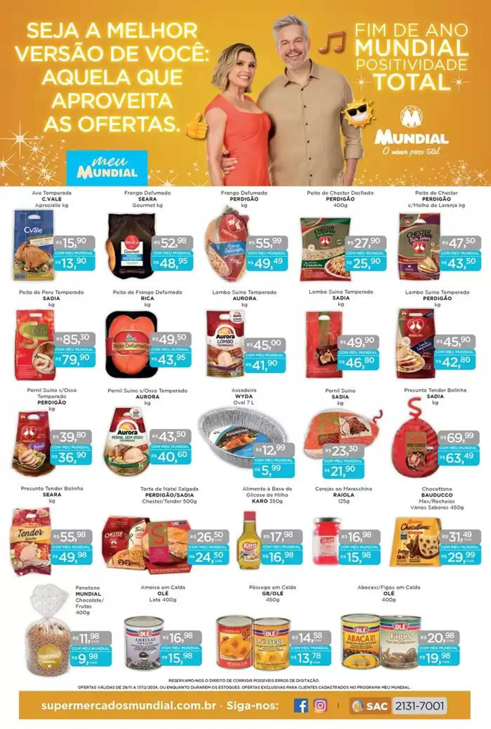 Encarte de Ofertas Supermercados Mundial 2 de dezembro até 17 de dezembro 2024 - Pagina 1