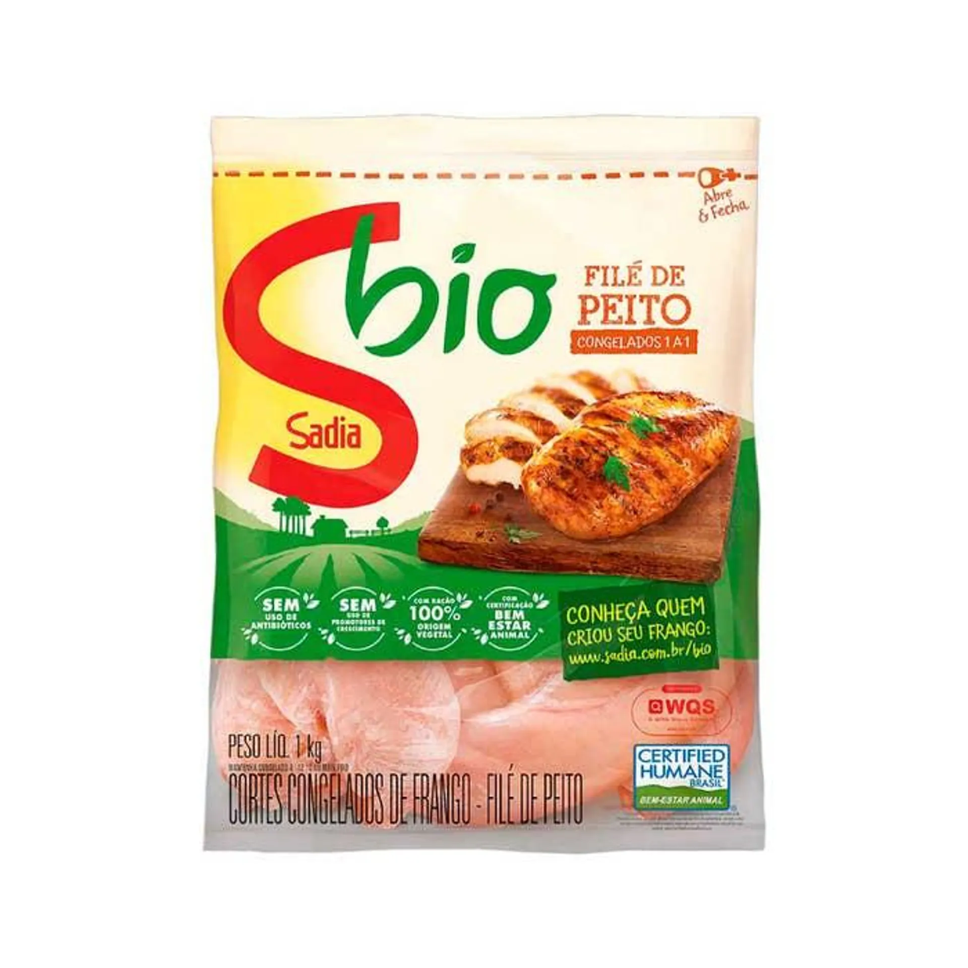 Filé De Peito De Frango Sadia Bio 1kg