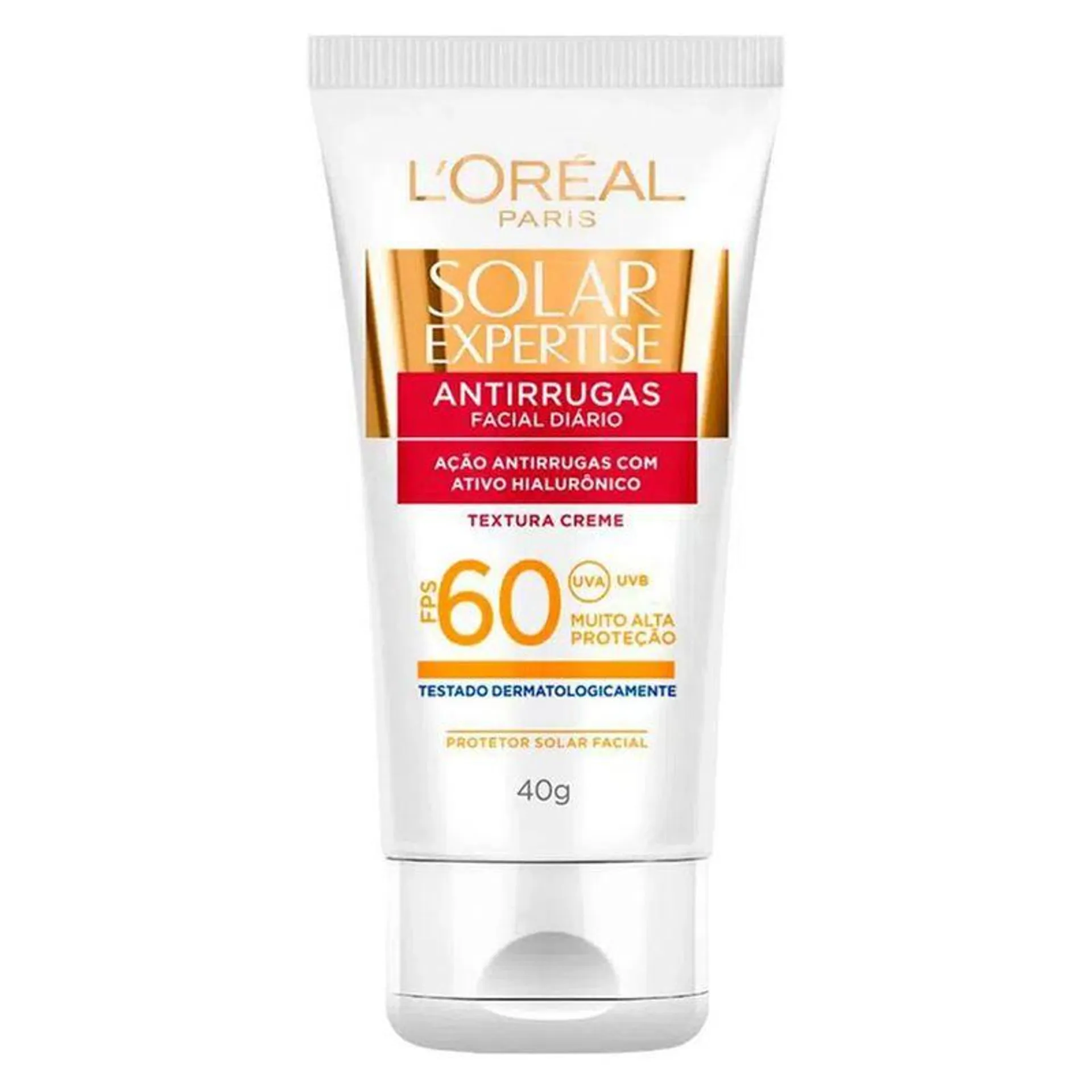 Protetor Solar Facial L'Oréal Solar Expertise Antirrugas FPS60 50g