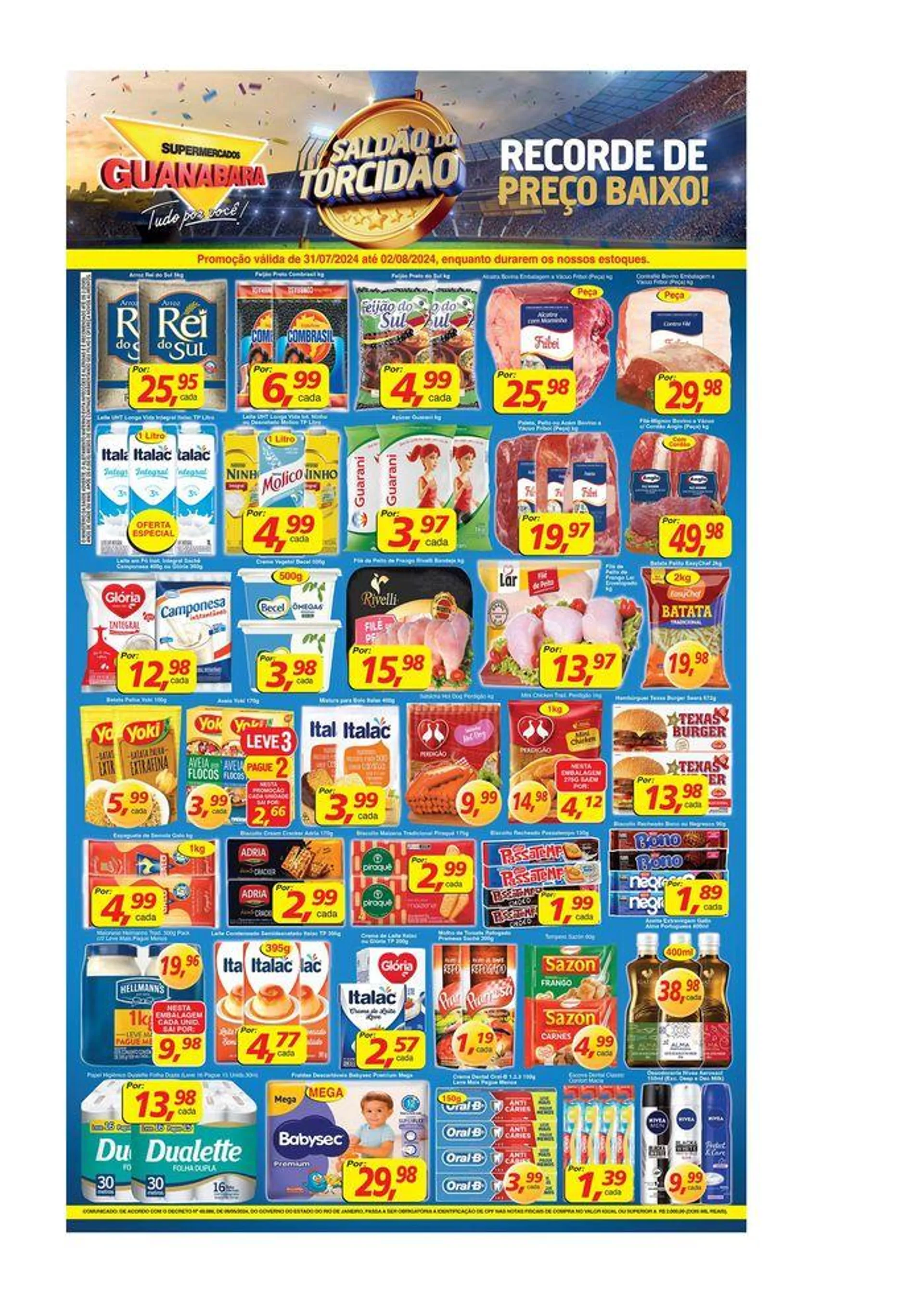 Encarte de Oferta Supermercados Guanabara 31 de julho até 2 de agosto 2024 - Pagina 12