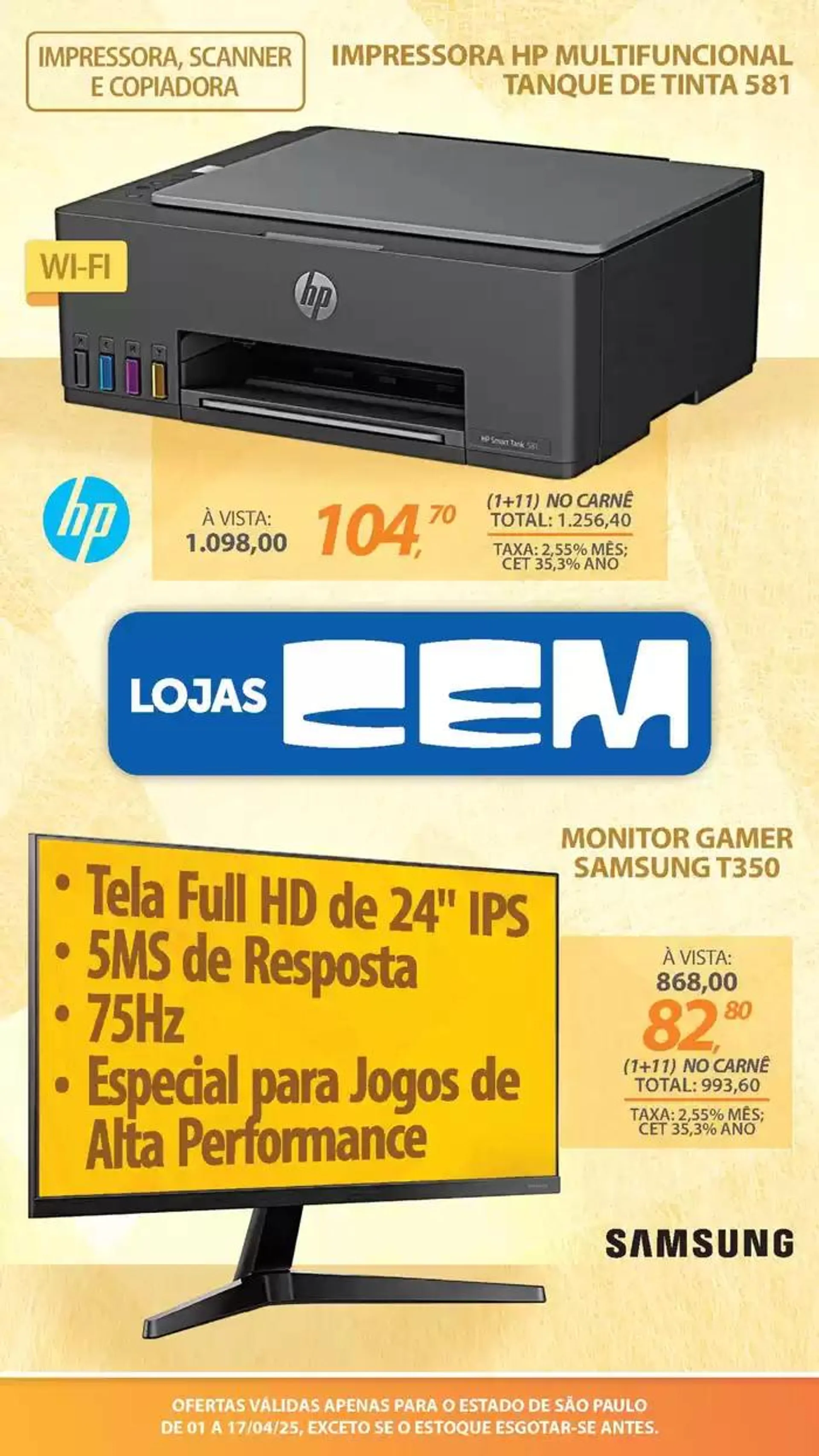 Encarte de Encarte Lojas Cem 3 de abril até 17 de abril 2025 - Pagina 14