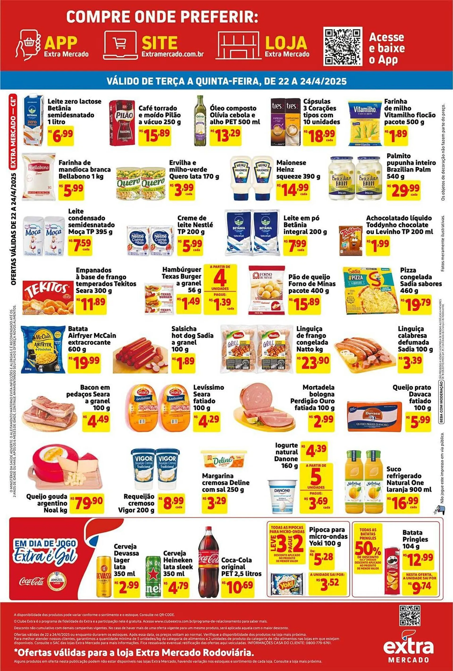 Encarte de Catálogo Mercado Extra 22 de abril até 24 de abril 2025 - Pagina 2