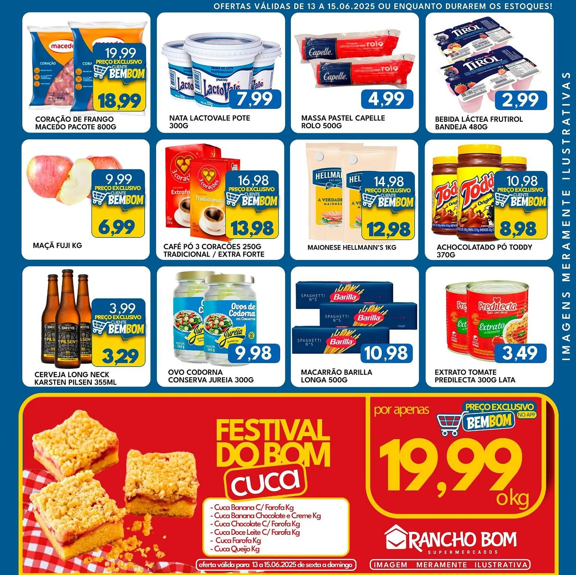 Encarte de Catálogo Rancho Bom Supermercados 13 de junho até 15 de junho 2025 - Pagina 2