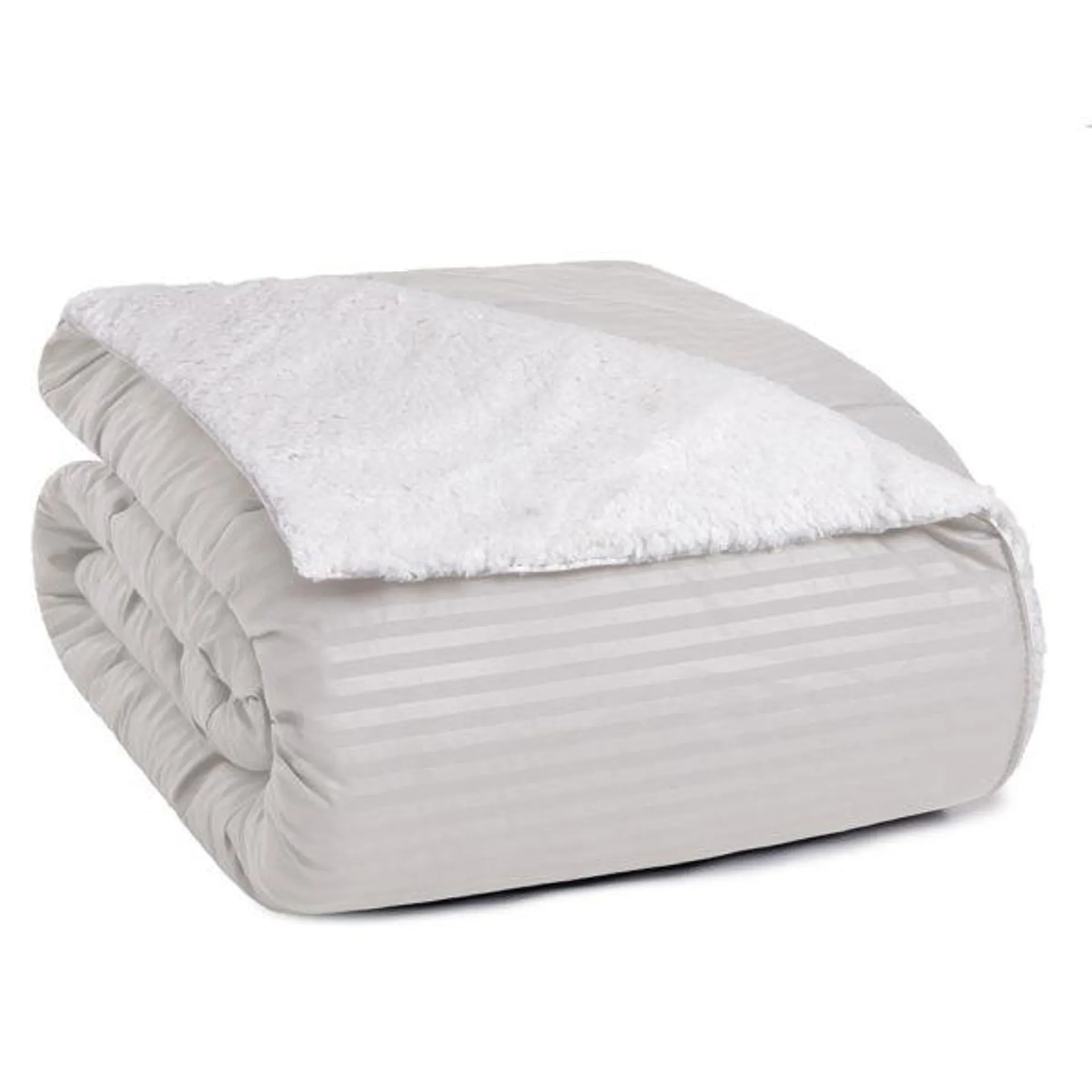 Coberdrom Sherpa Queen Stripes Ivory Nature Vestcasa