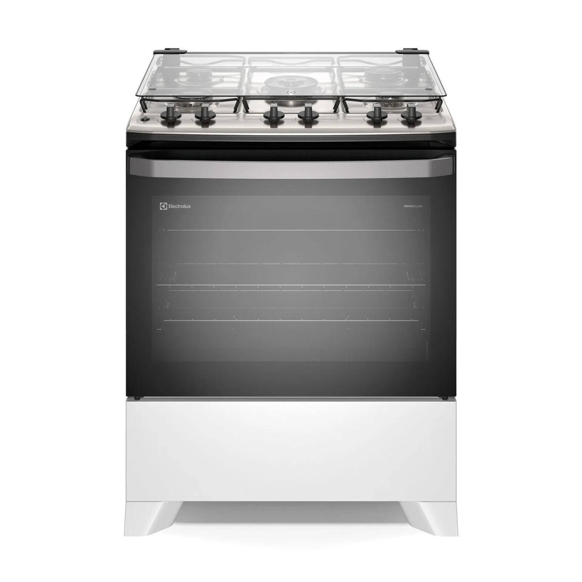 Fogão 5 bocas Electrolux Branco Efficient com Mesa Inox, PerfectCook e VaporBake (FE5IB) - Bivolt