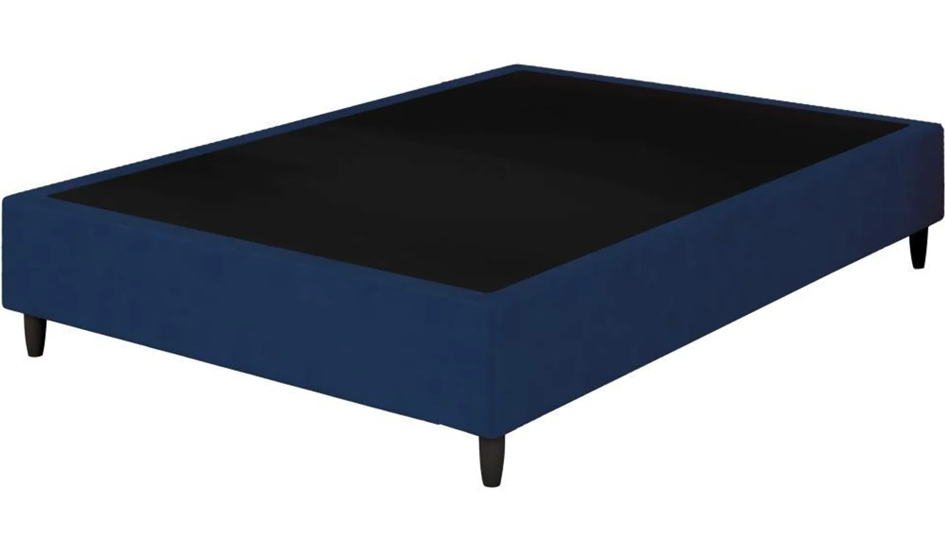 Base Cama Box Casal 1,38 Arte Cúbica Safira Azul