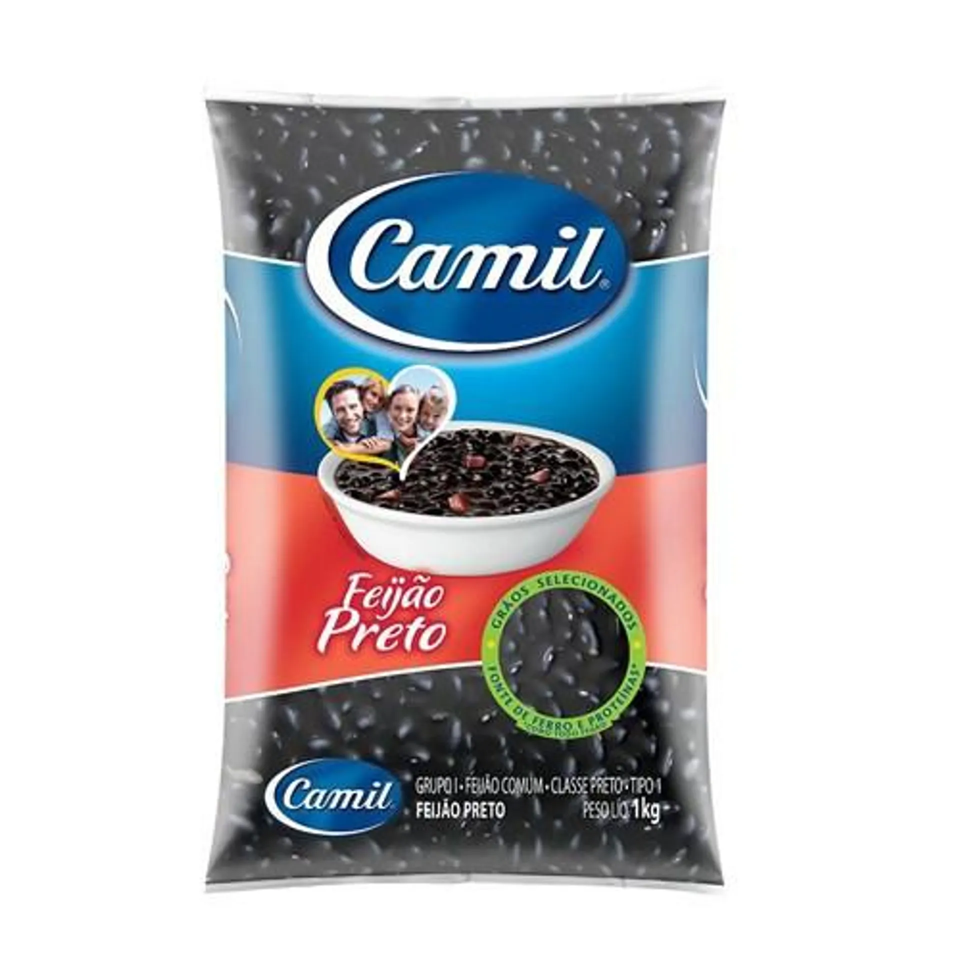 Feijão Preto Tipo 1 Camil 1 kg