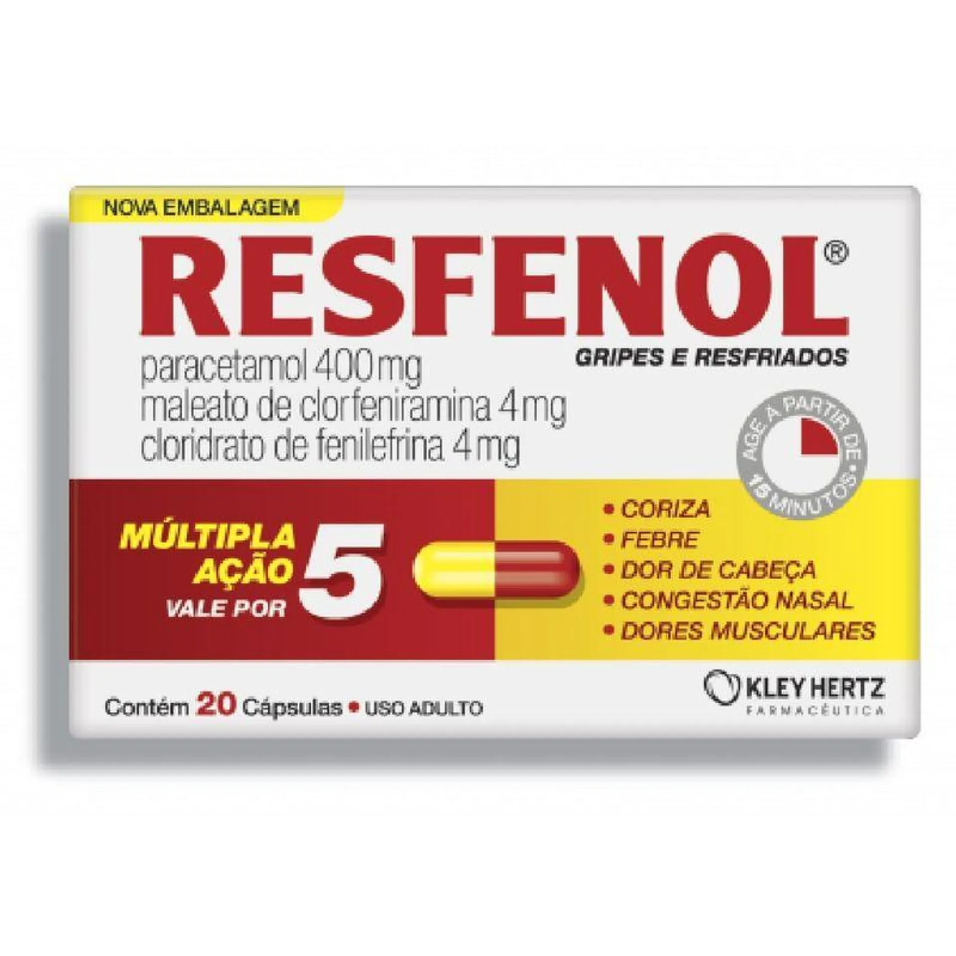 RESFENOL C/20 CAPS - RESFENOL 20 CAPS