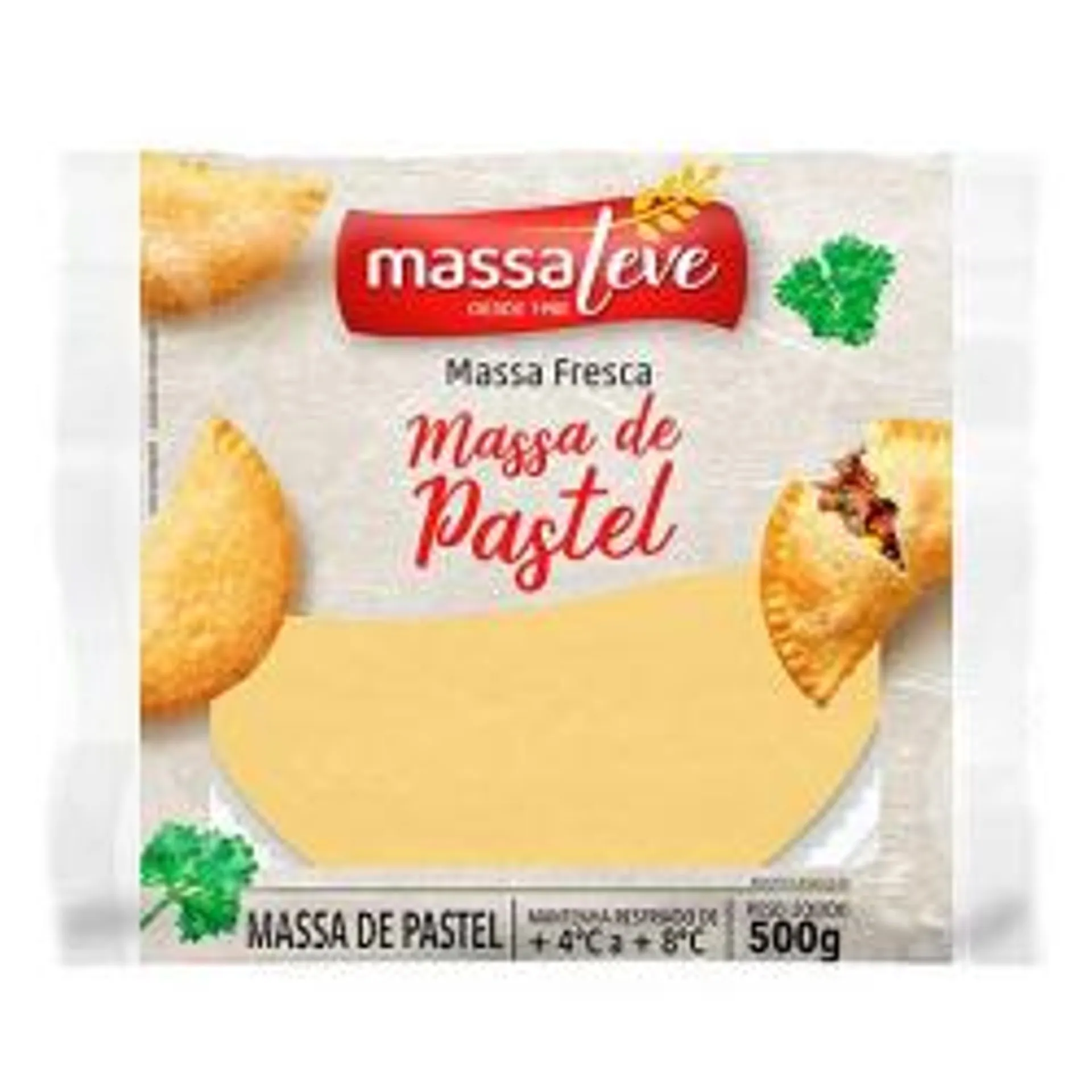 Massa Para Pastel Disco Massa Leve 500g