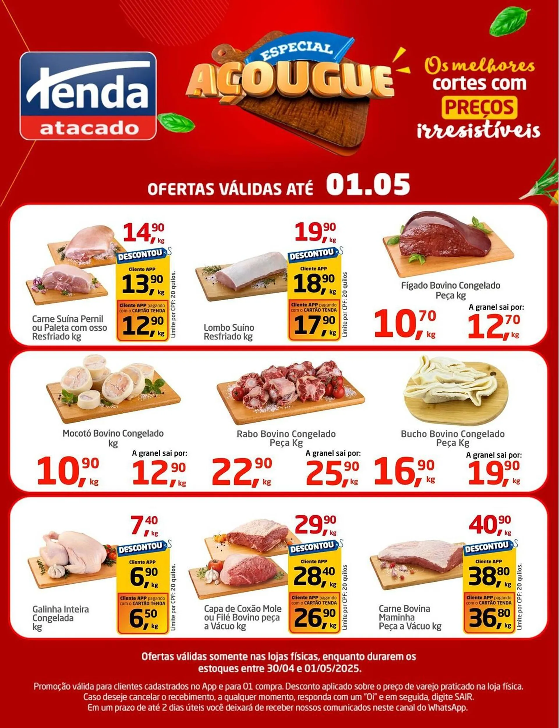Encarte de Catálogo Tenda Atacado 30 de abril até 1 de maio 2025 - Pagina 1