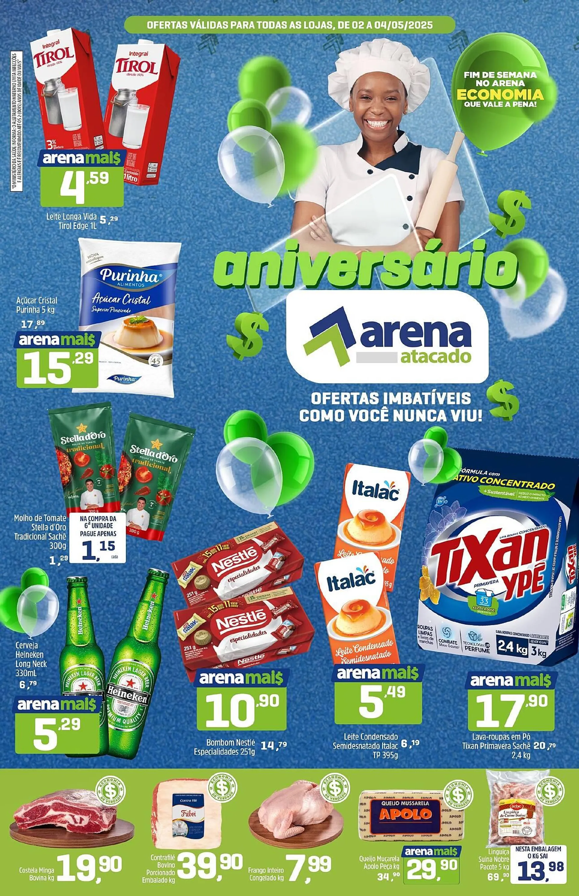 Encarte de Catálogo Arena Atacado 2 de maio até 6 de maio 2025 - Pagina 1