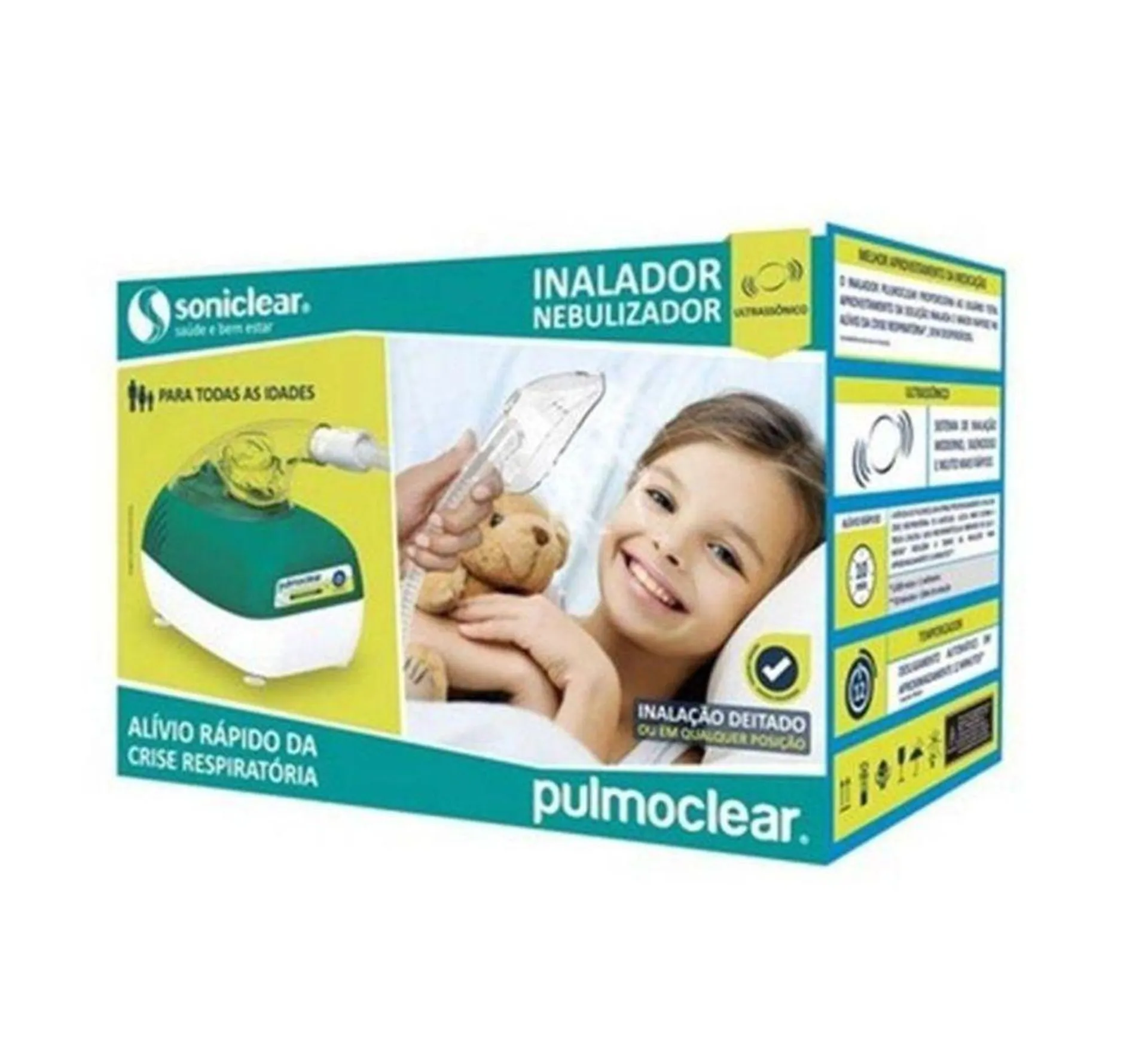 Inalador Nebulizador Soniclear Ultrassônico Pulmoclear com 1 Unidade