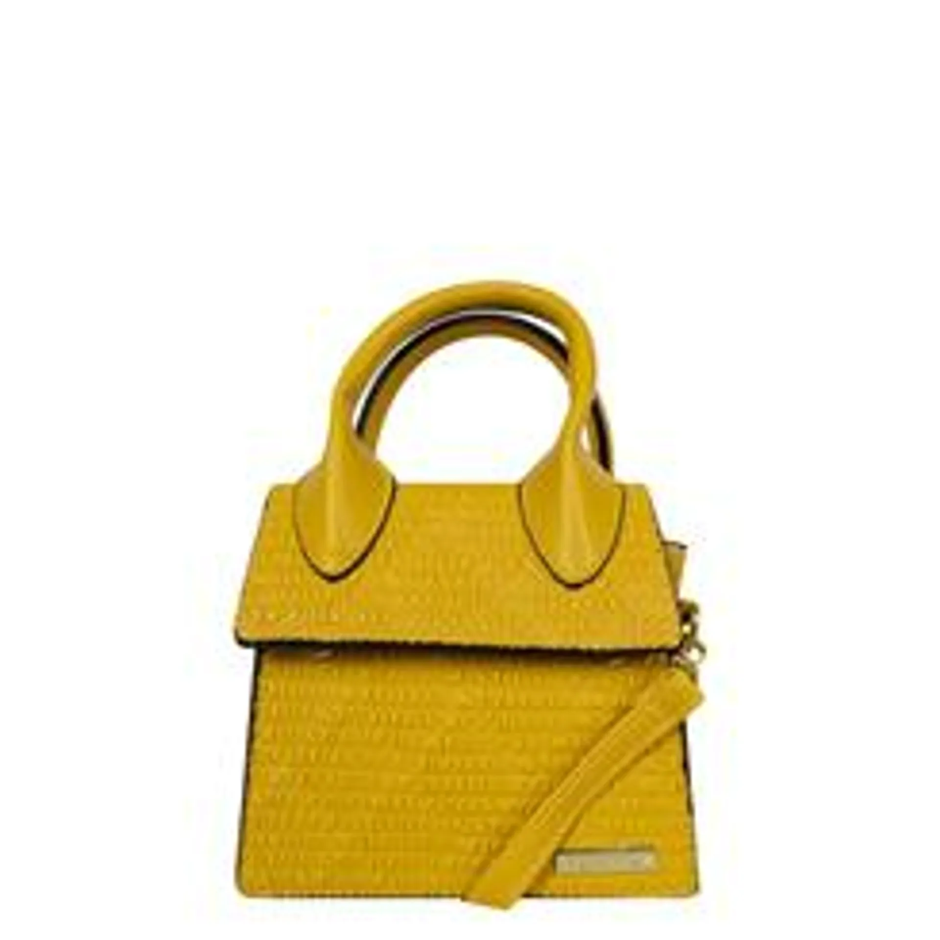 Bolsa Transversal e Mão Franzido Mini Le Postiche
