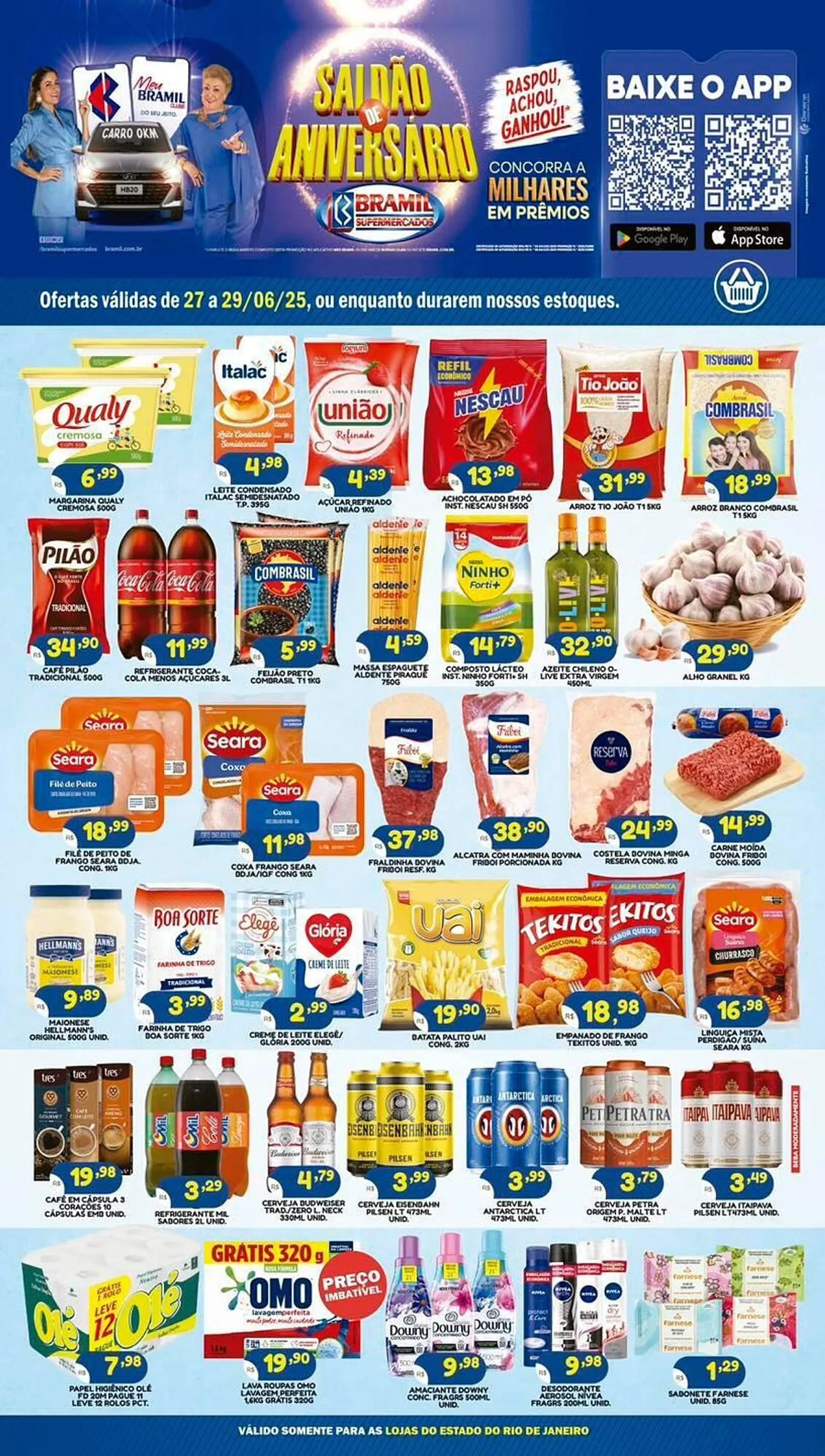 Encarte de Catálogo Bramil Supermercados 27 de junho até 29 de junho 2025 - Pagina 1