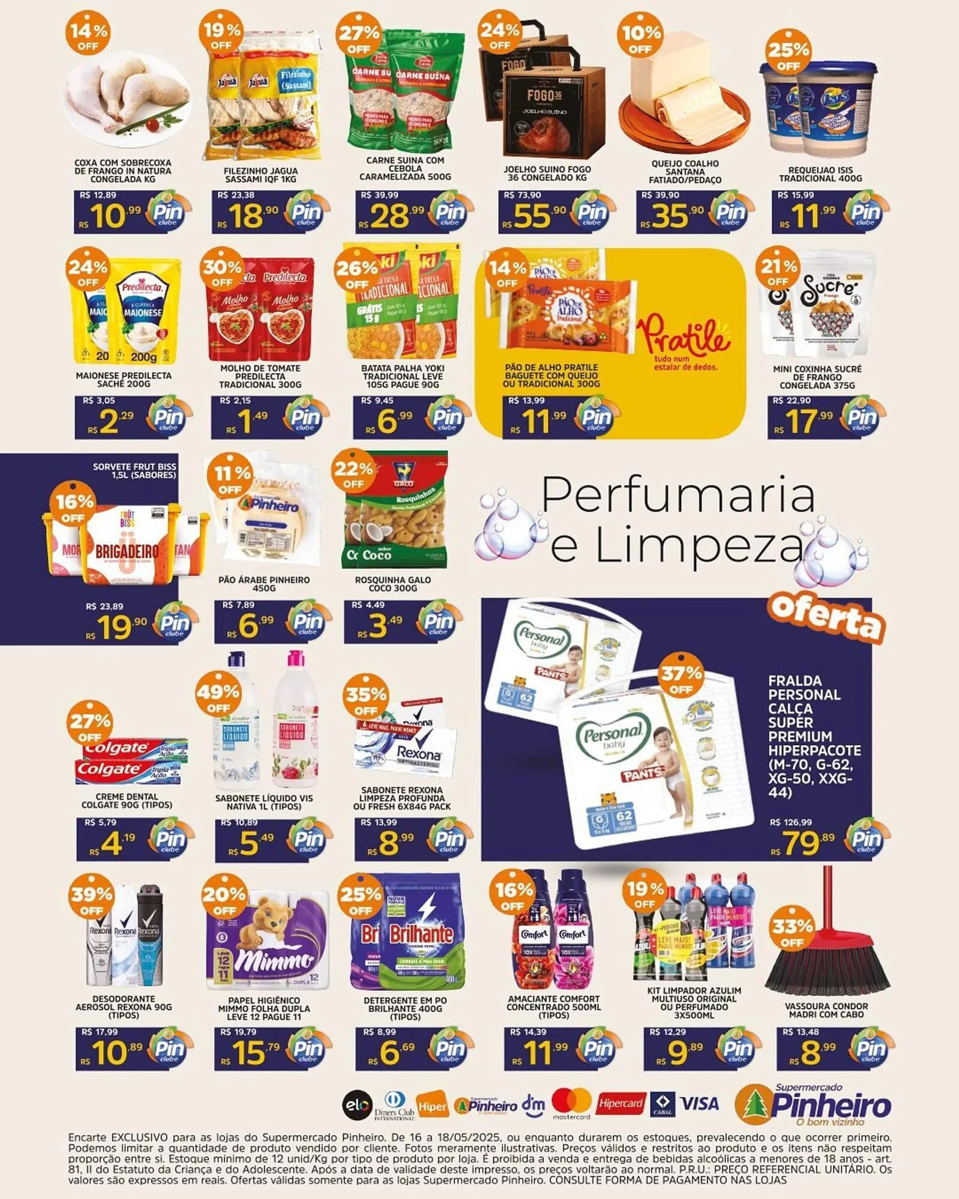 Encarte de Catálogo Pinheiro Supermercado 16 de maio até 18 de maio 2025 - Pagina 5
