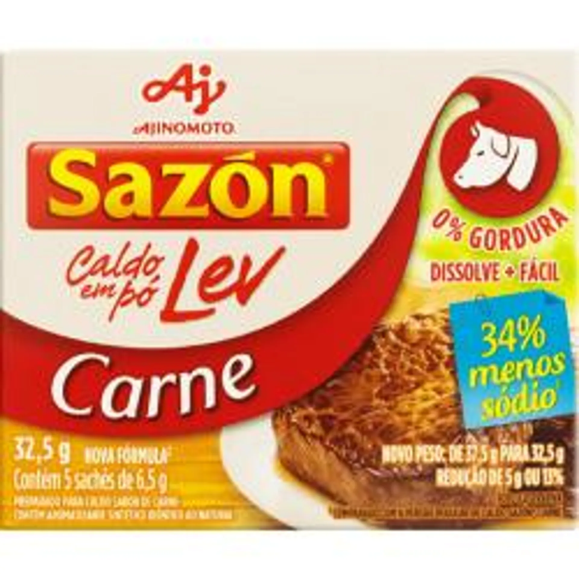 Caldo Sazon Carne lev 32,5g