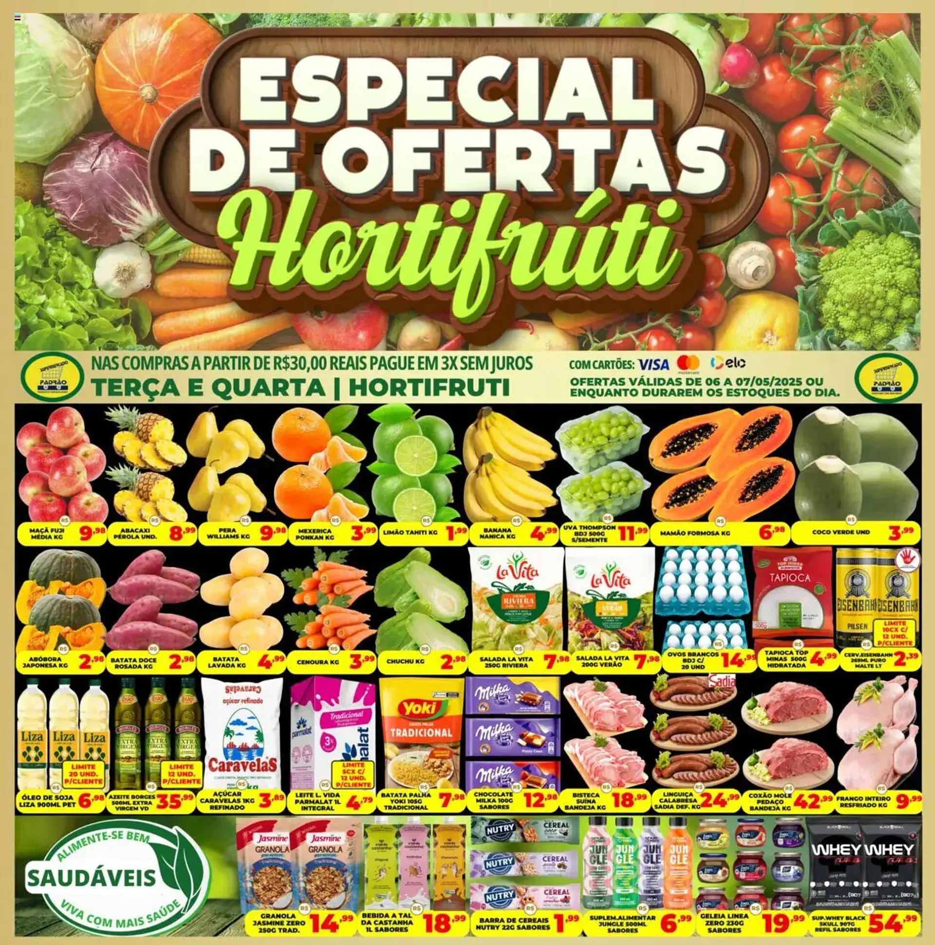 Encarte de Catálogo Supermercado Padrão 6 de maio até 7 de maio 2025 - Pagina 1