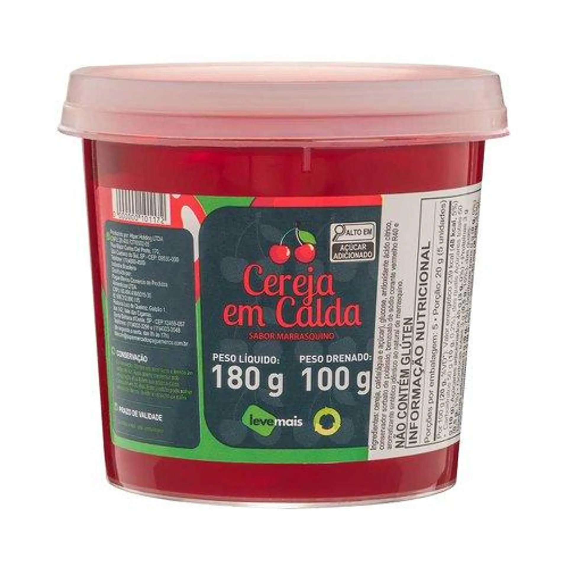 Cereja Em Calda Marrasquino Leve Mais 100g