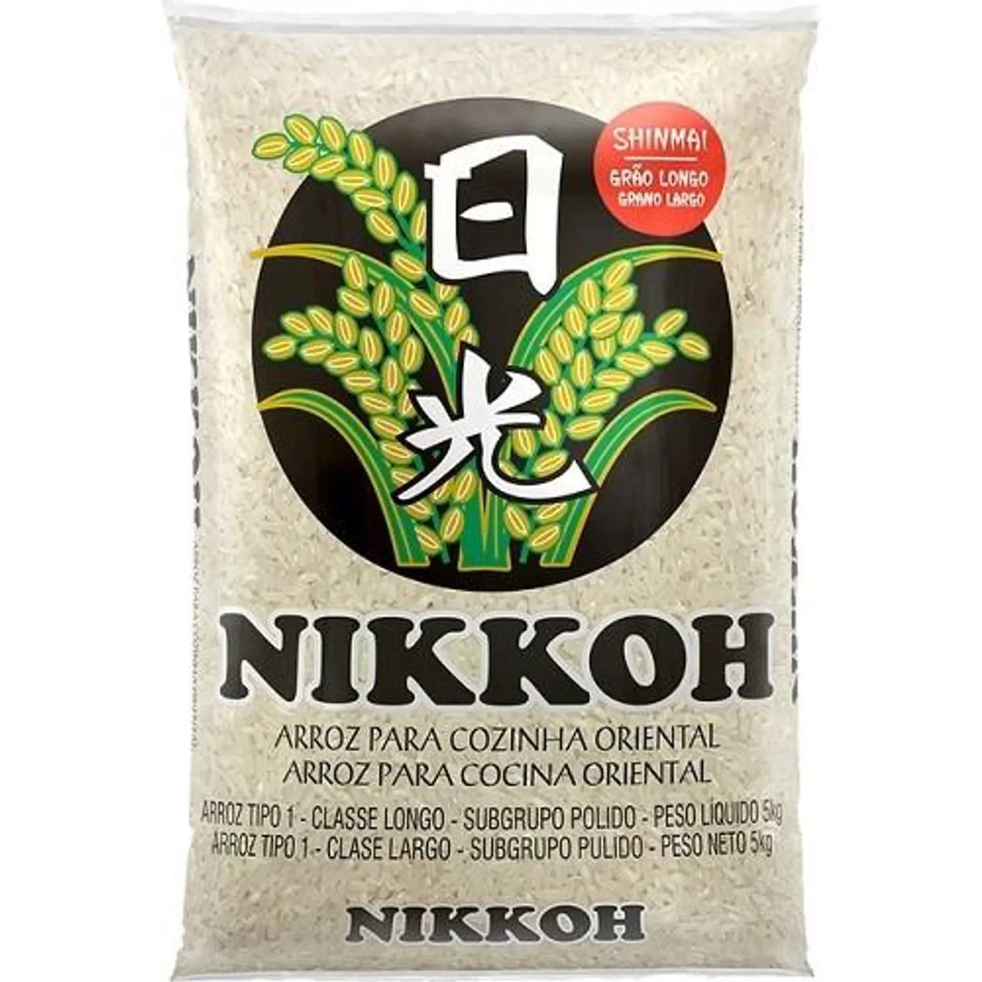 Arroz Japonês Nikkoh Tipo 1 5kg