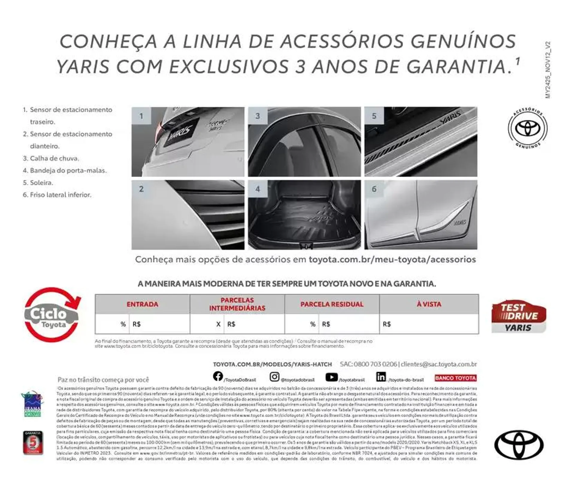 Encarte de Toyota Carros de passeio Yaris Hatch 13 de novembro até 13 de novembro 2025 - Pagina 4