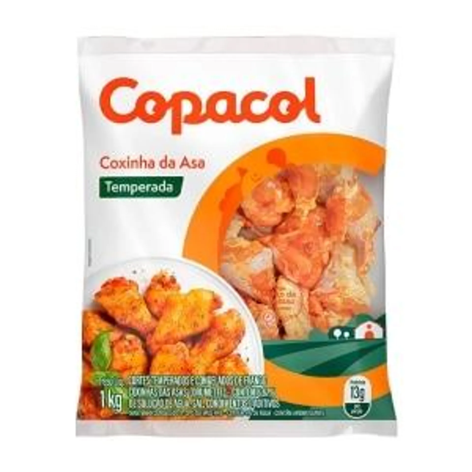 Coxinha da Asa Temperada Copacol 1kg