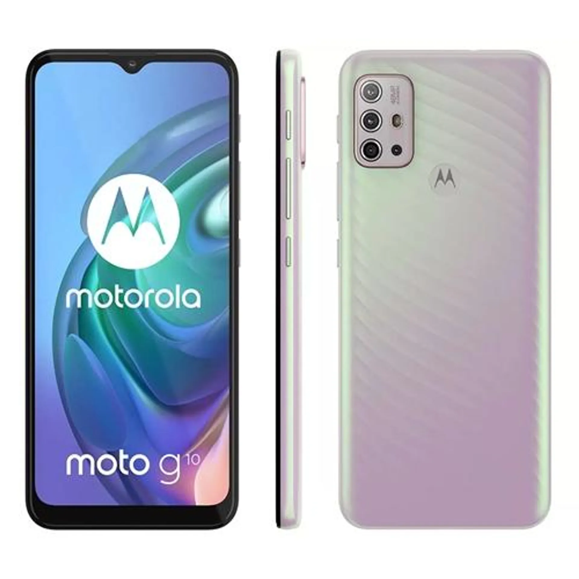 Smartphone Motorola Moto G10 64GB Cinza Aurora - 4G 4GB RAM Tela 6,5" Câm. Quádrupla + Selfie 8MP