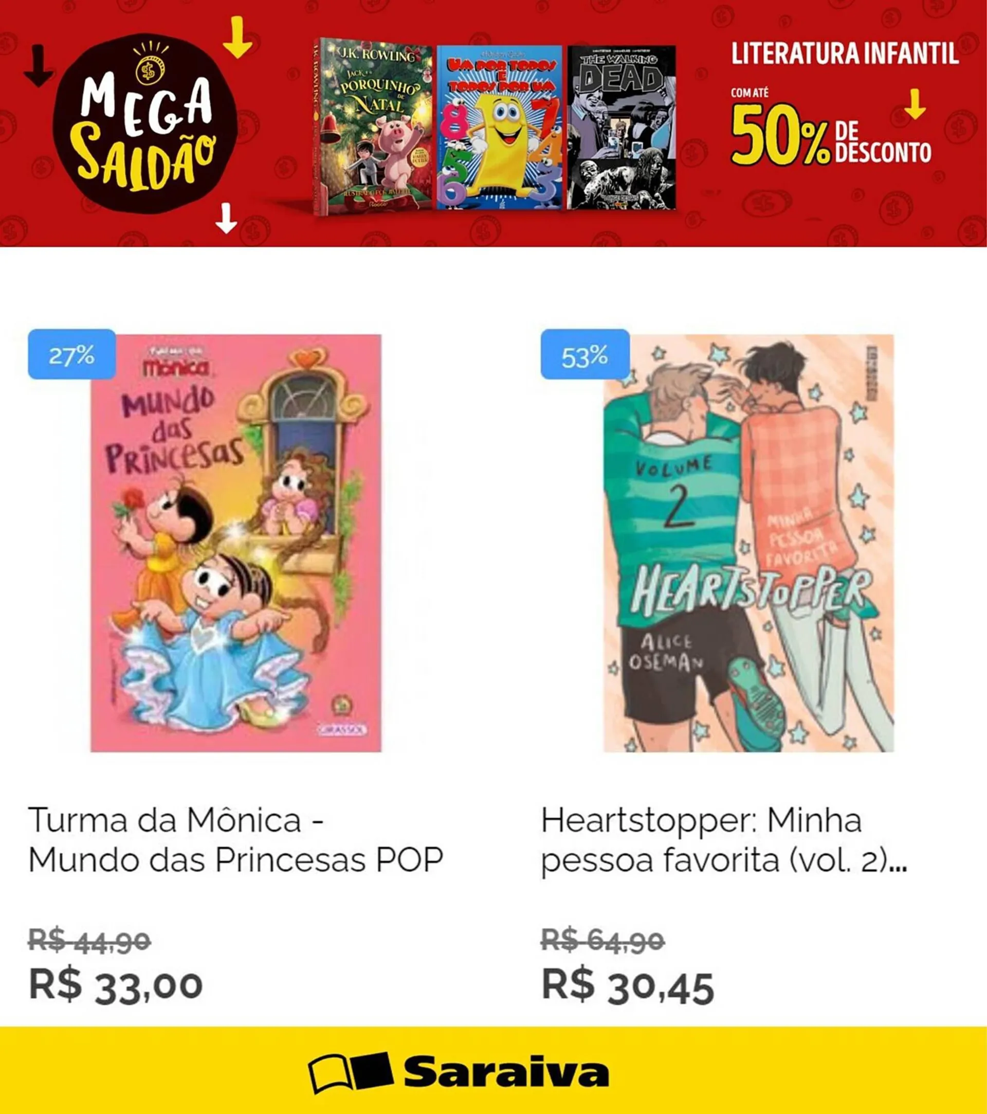 Encarte de Catálogo Livraria Saraiva 29 de junho até 14 de julho 2023 - Pagina 1
