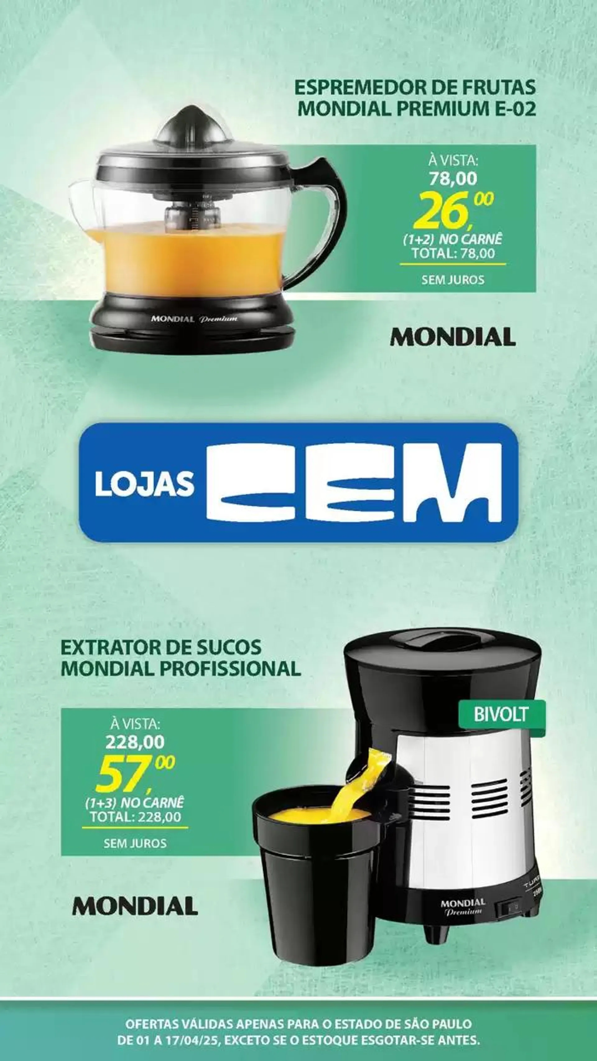 Encarte de Encarte Lojas Cem 3 de abril até 17 de abril 2025 - Pagina 81
