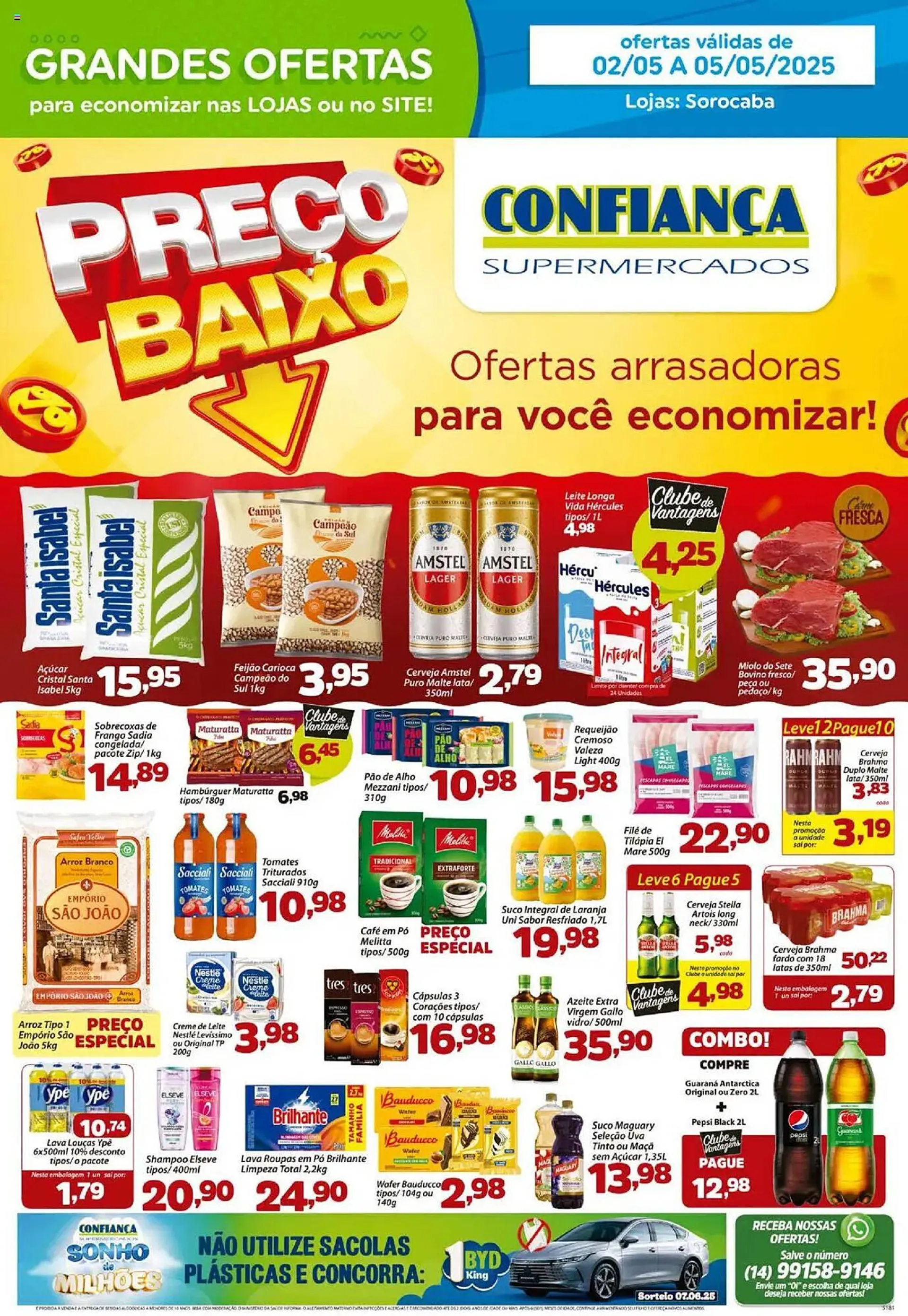 Encarte de Catálogo Confiança Supermercados 2 de maio até 5 de maio 2025 - Pagina 1