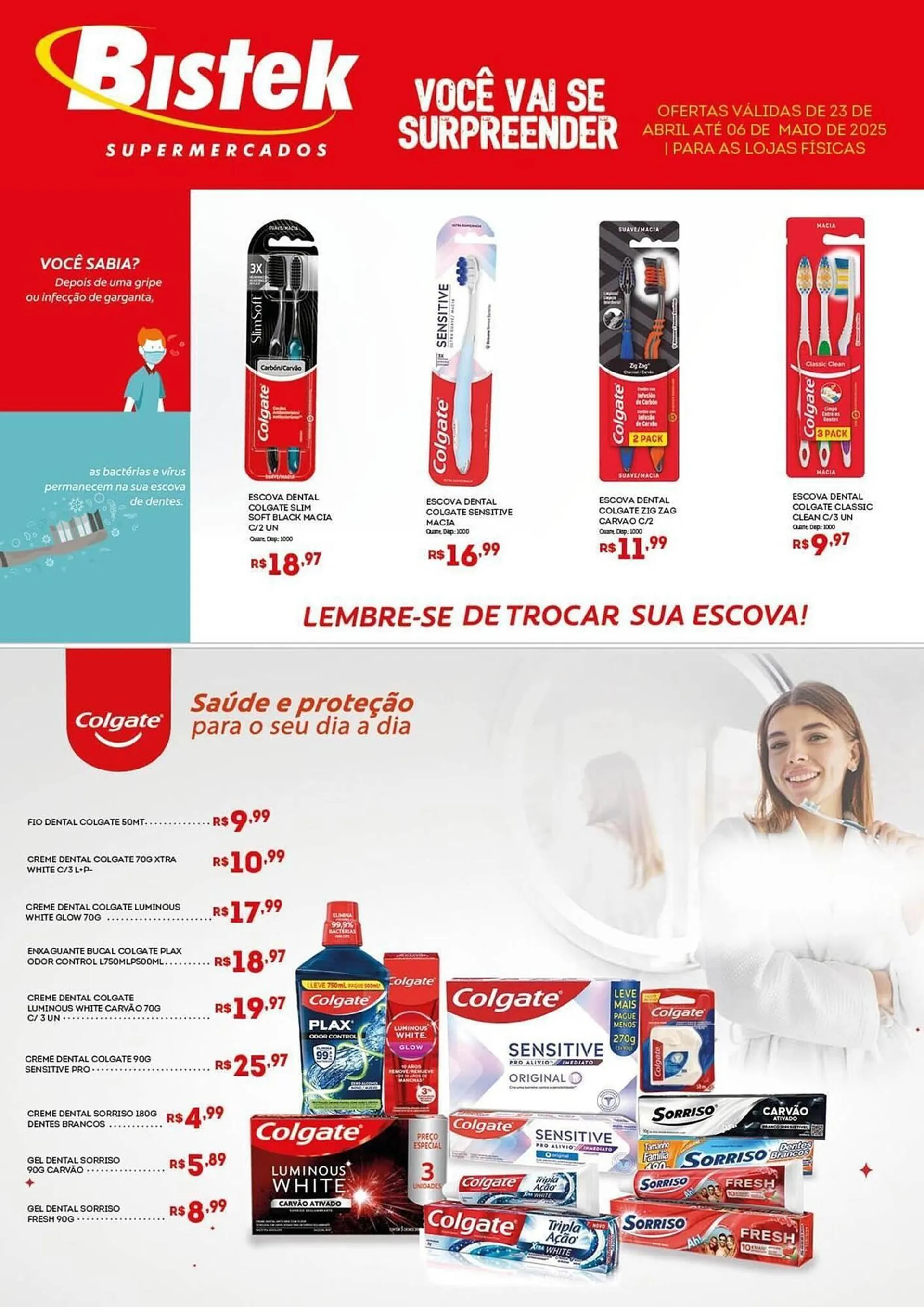 Encarte de Catálogo Bistek Supermercados 23 de abril até 6 de maio 2025 - Pagina 1